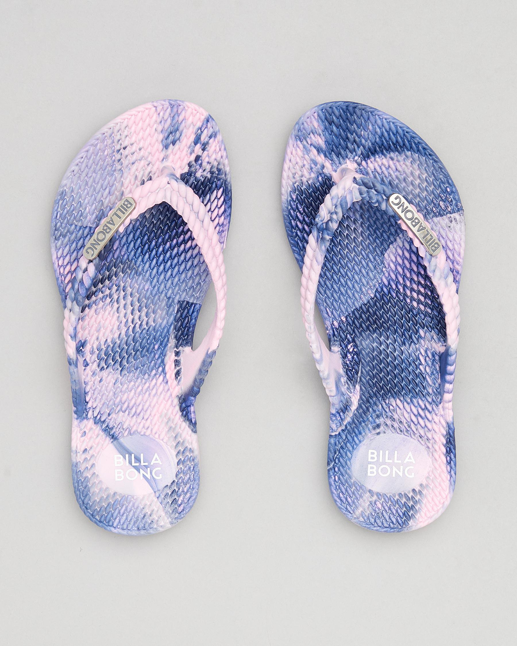 Billabong Girls Kicks Marble Thongs In Indigo Free Shipping And Easy Returns City Beach 