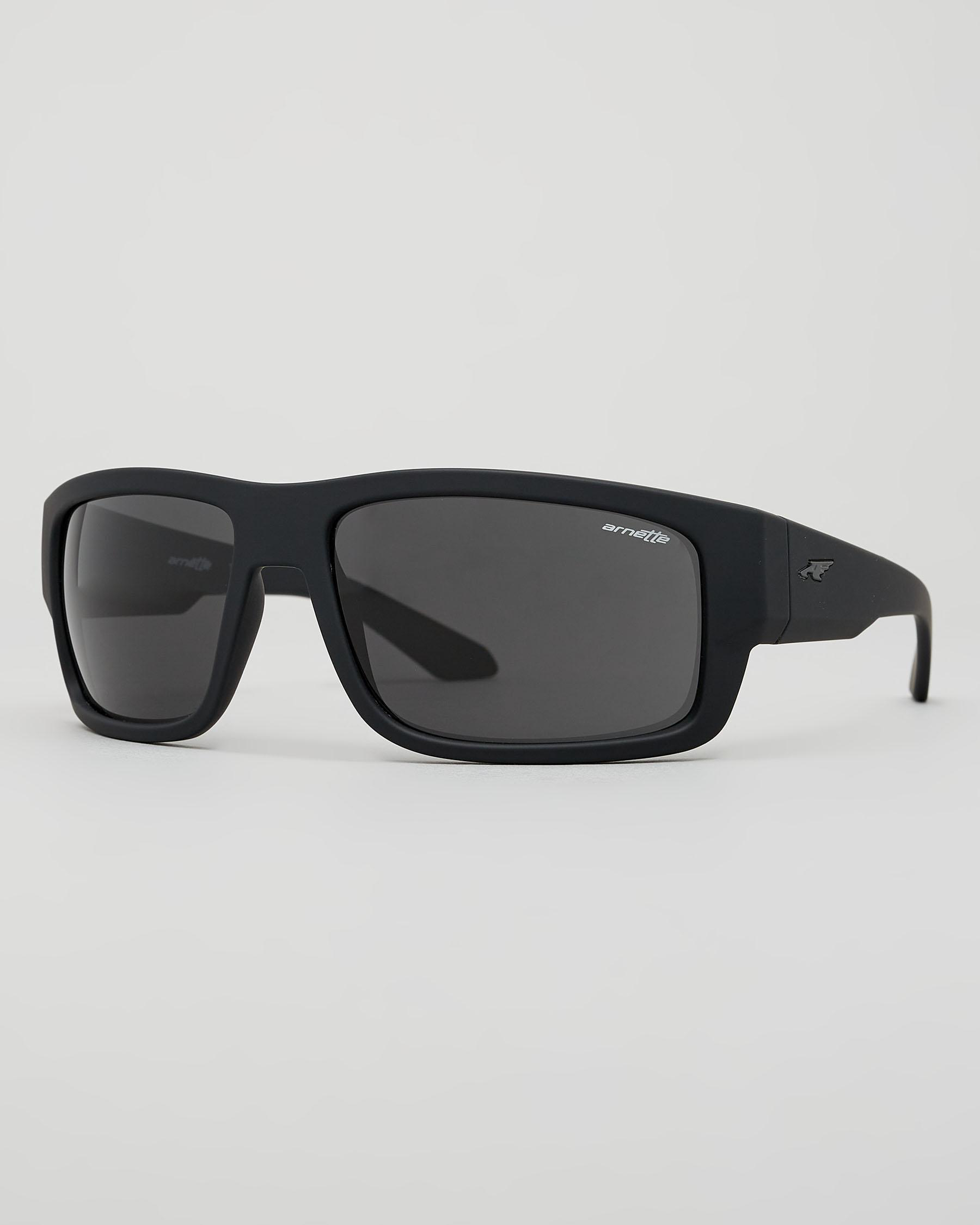 Shop Arnette Grifter Sunglasses In Black/fuzzy W/grey - Fast Shipping ...