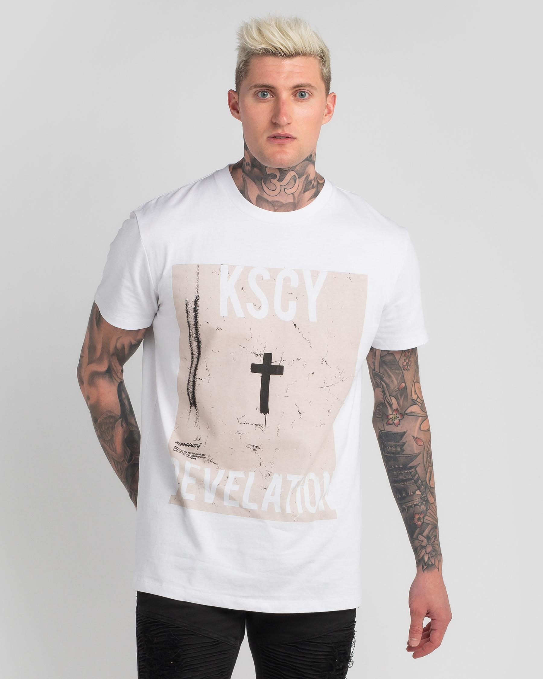 Shop Kiss Chacey Shadows Relaxed T-Shirt In White - Fast Shipping ...