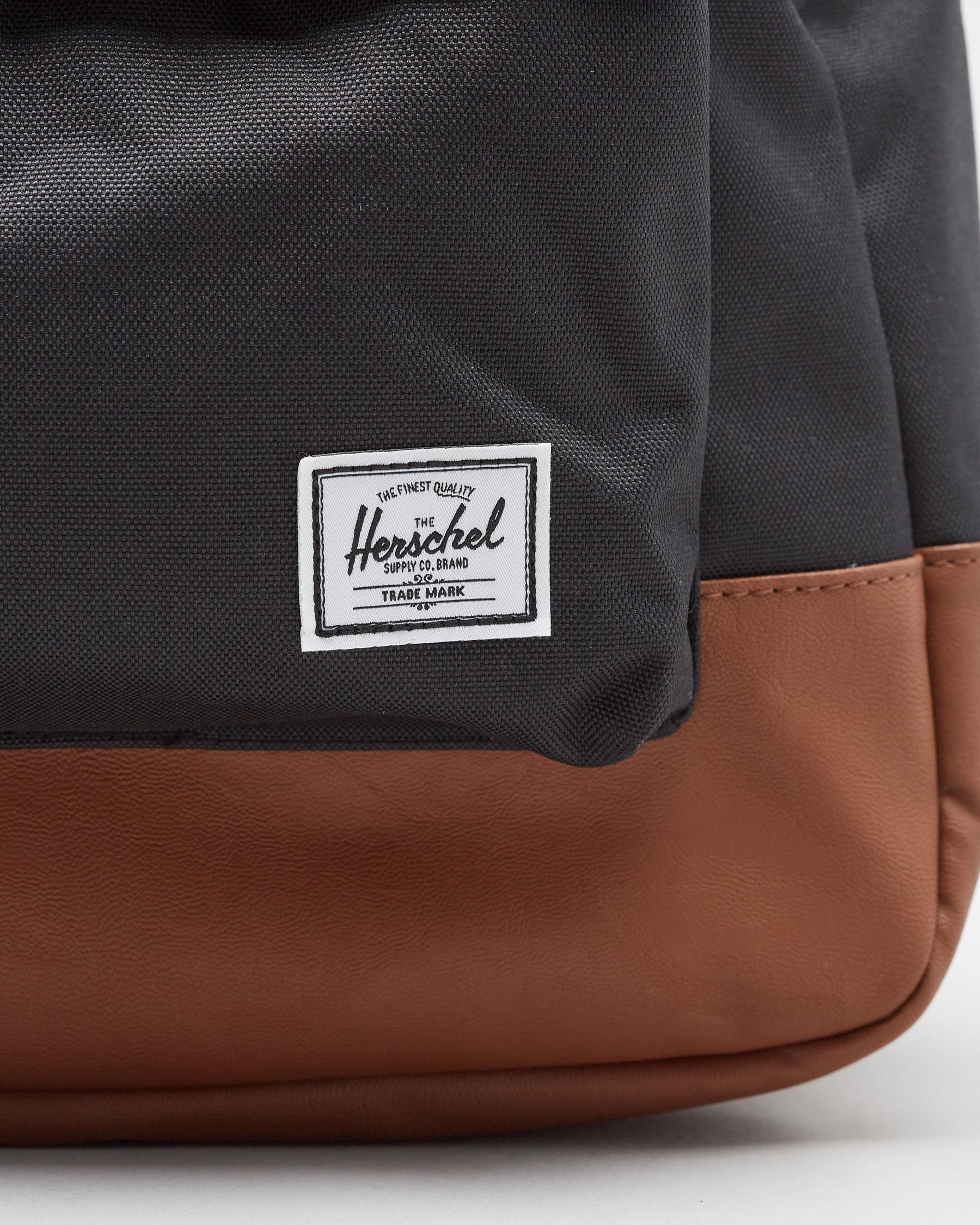 Shop Herschel Heritage Backpack In Black/tan - Fast Shipping & Easy ...