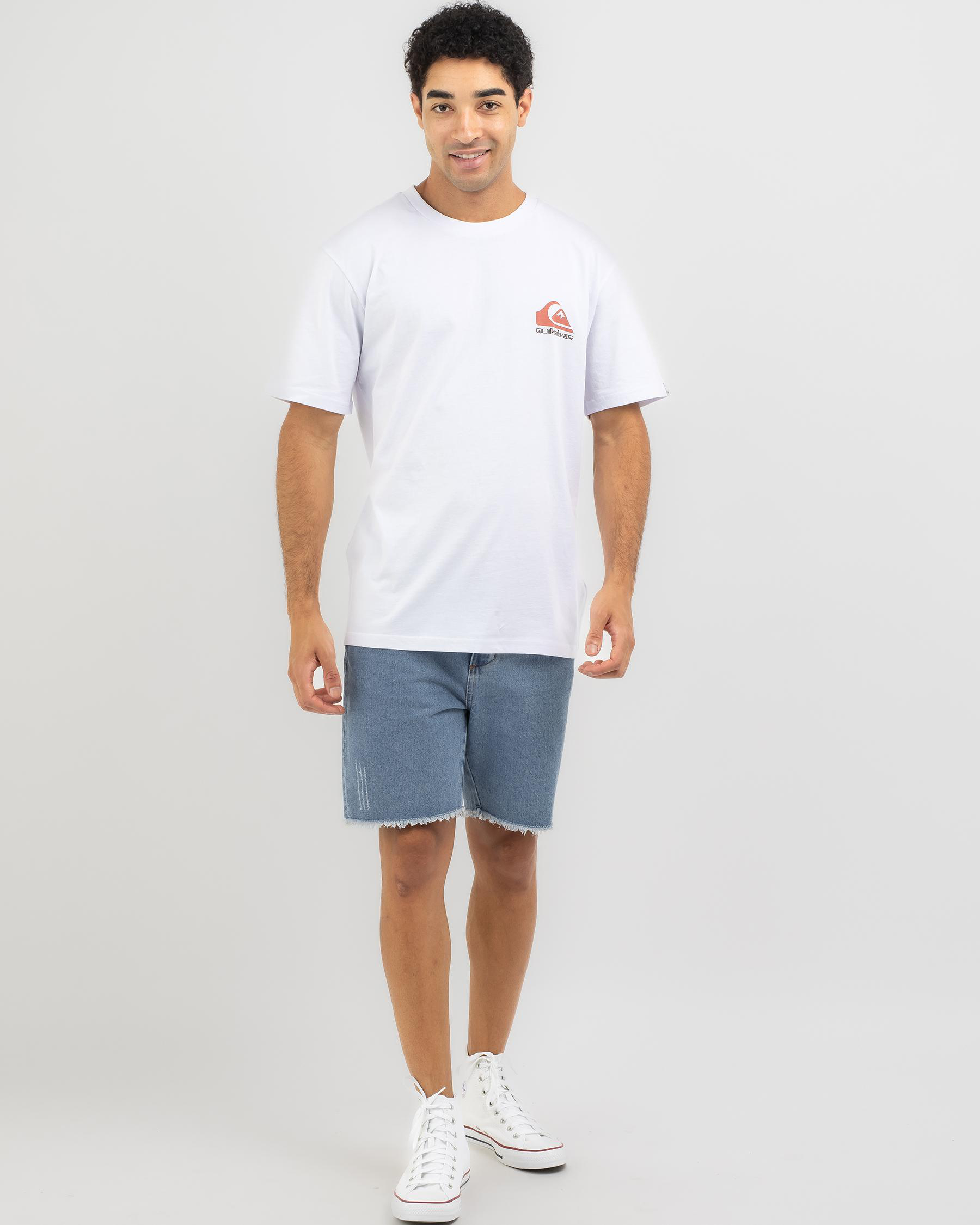 Shop Quiksilver Funky Filler T-Shirt In White - Fast Shipping & Easy ...