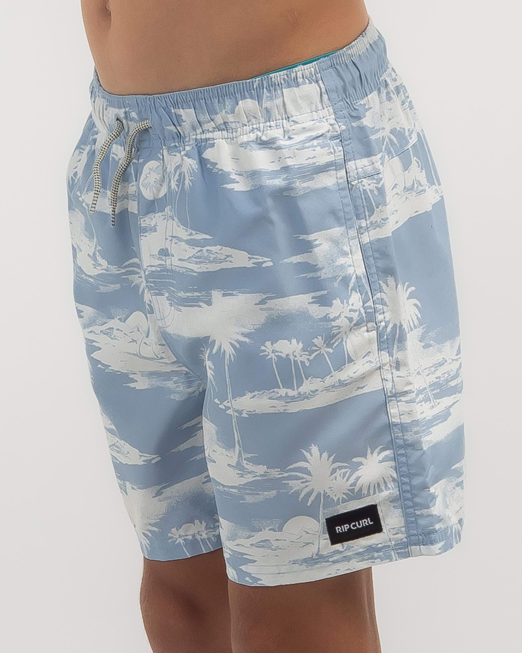 Shop Rip Curl Boys' Dreamers Volley Beach Shorts In Yucca - Fast ...