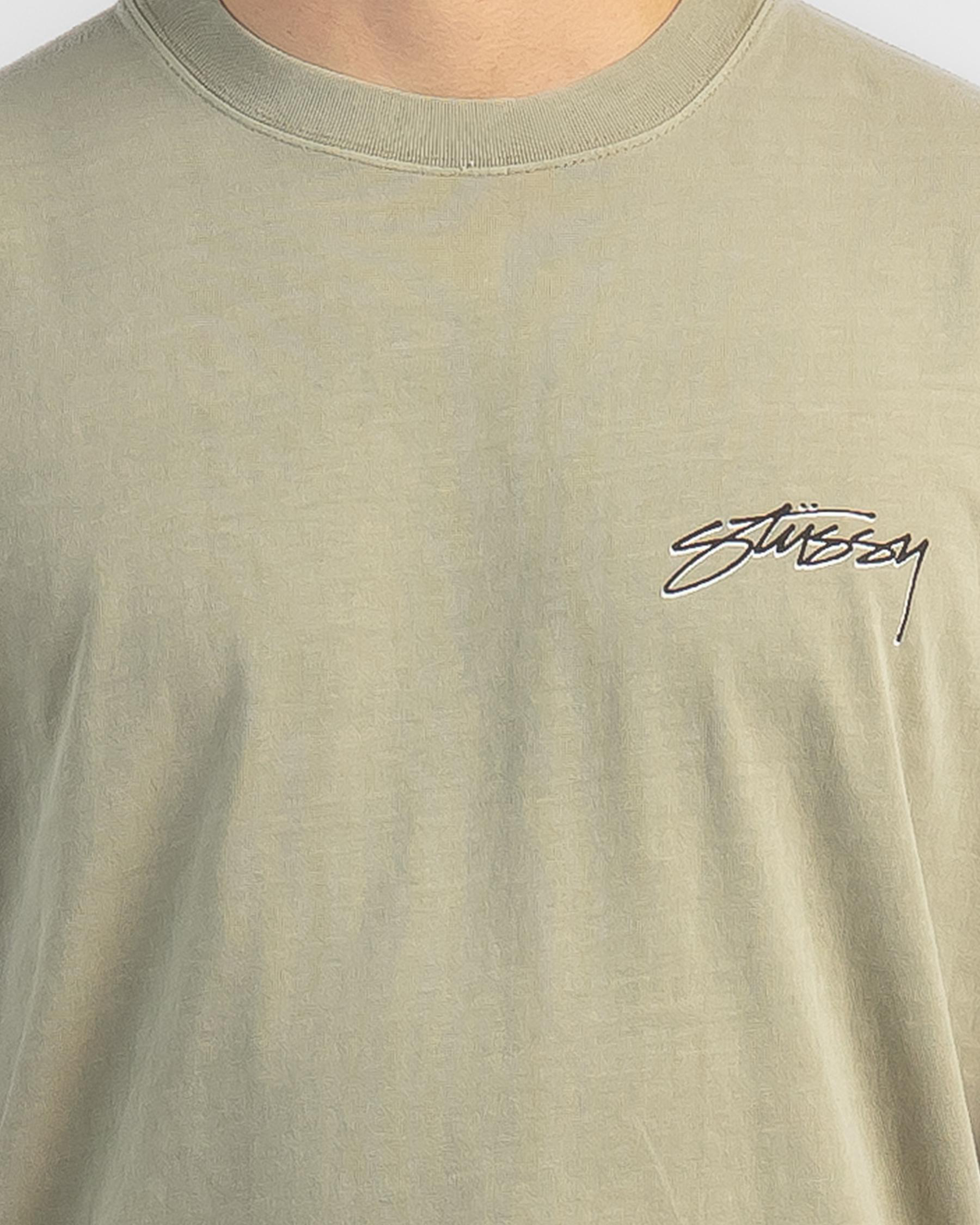 Shop Stussy Pigment Stussy Designs T-Shirt In Pigment Cement - Fast ...