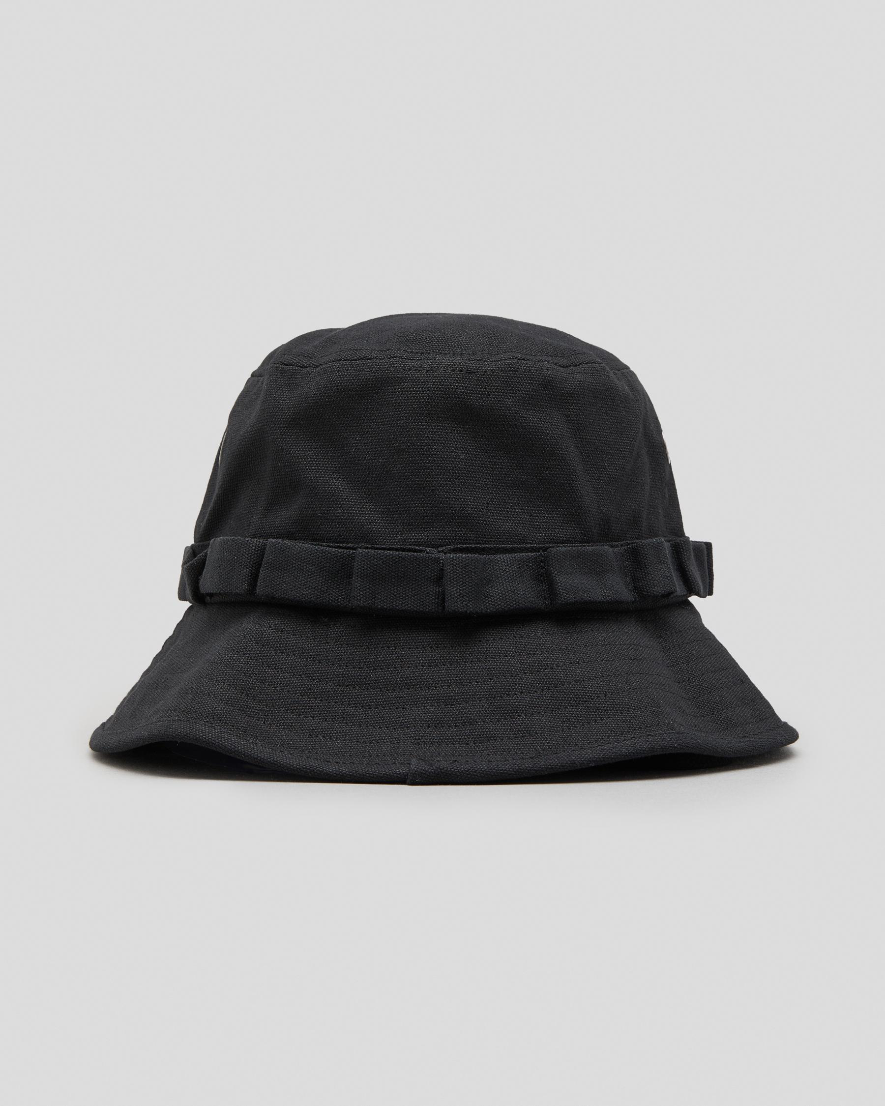 Shop Quiksilver G-Land Boonie Hat In Black - Fast Shipping & Easy ...
