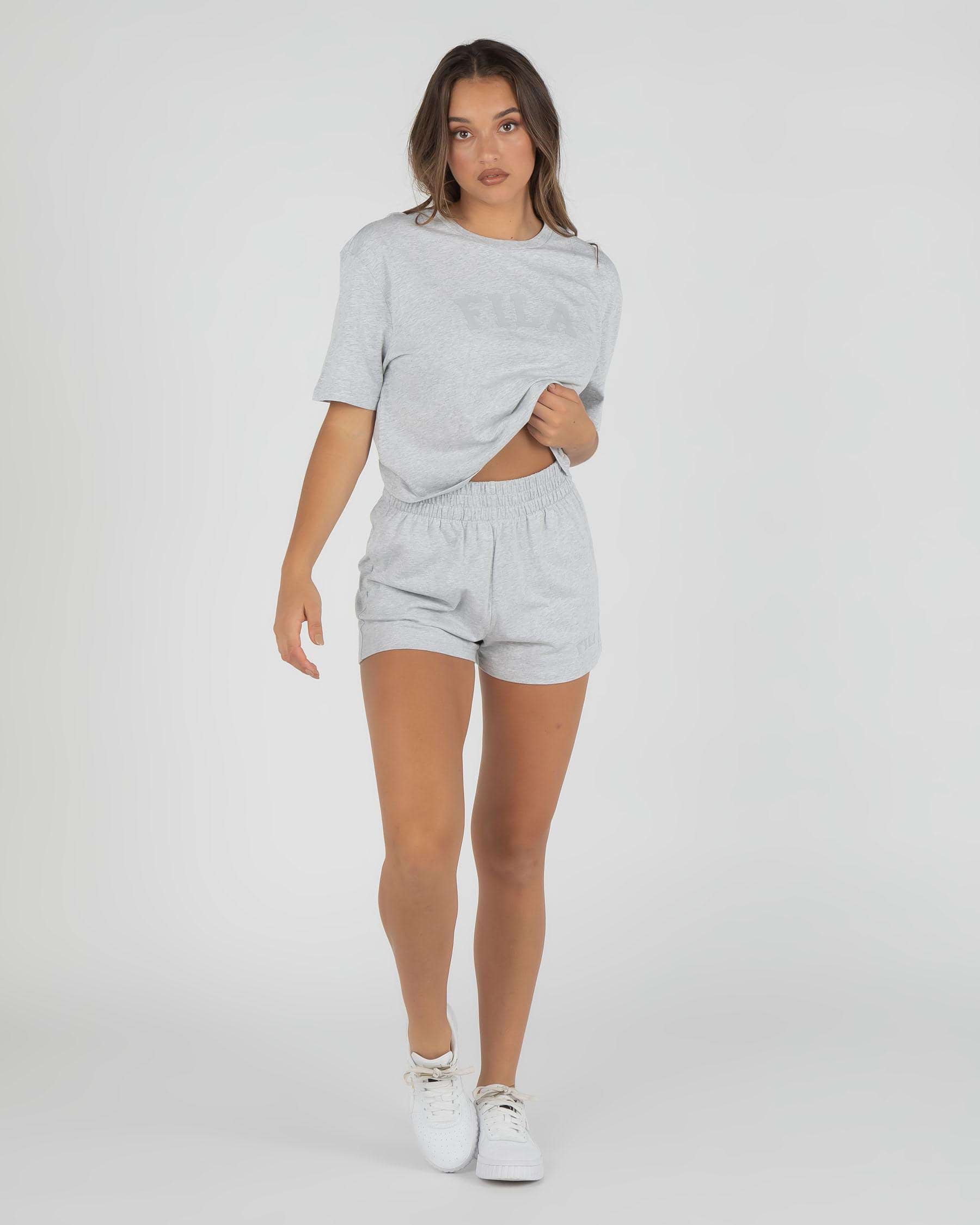 Fila Emma Shorts In Grey Marle - Fast Shipping & Easy Returns - City ...