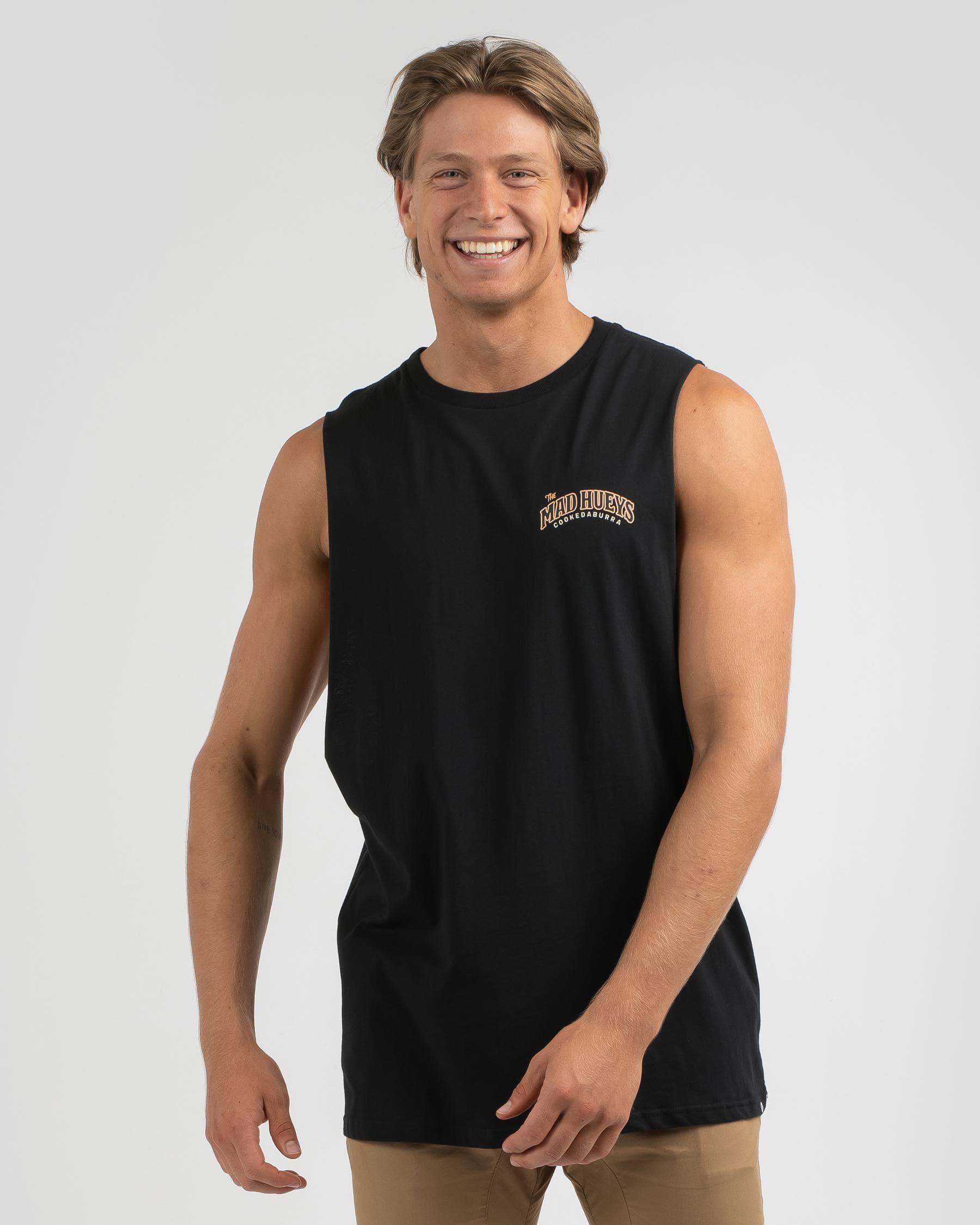 Shop The Mad Hueys Cookedaburra II Muscle Tank In Black - Fast Shipping ...