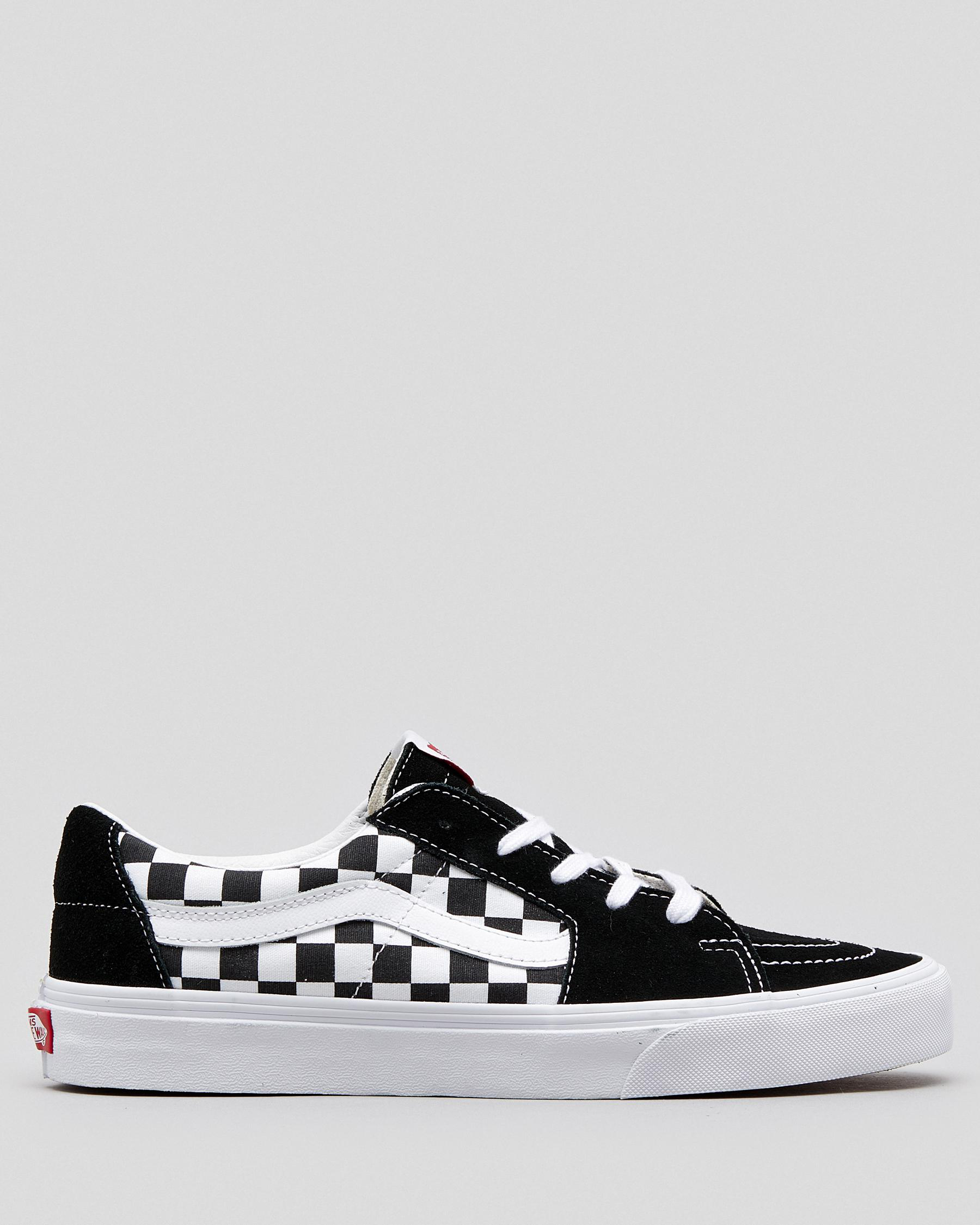 checkered vans sk8 low