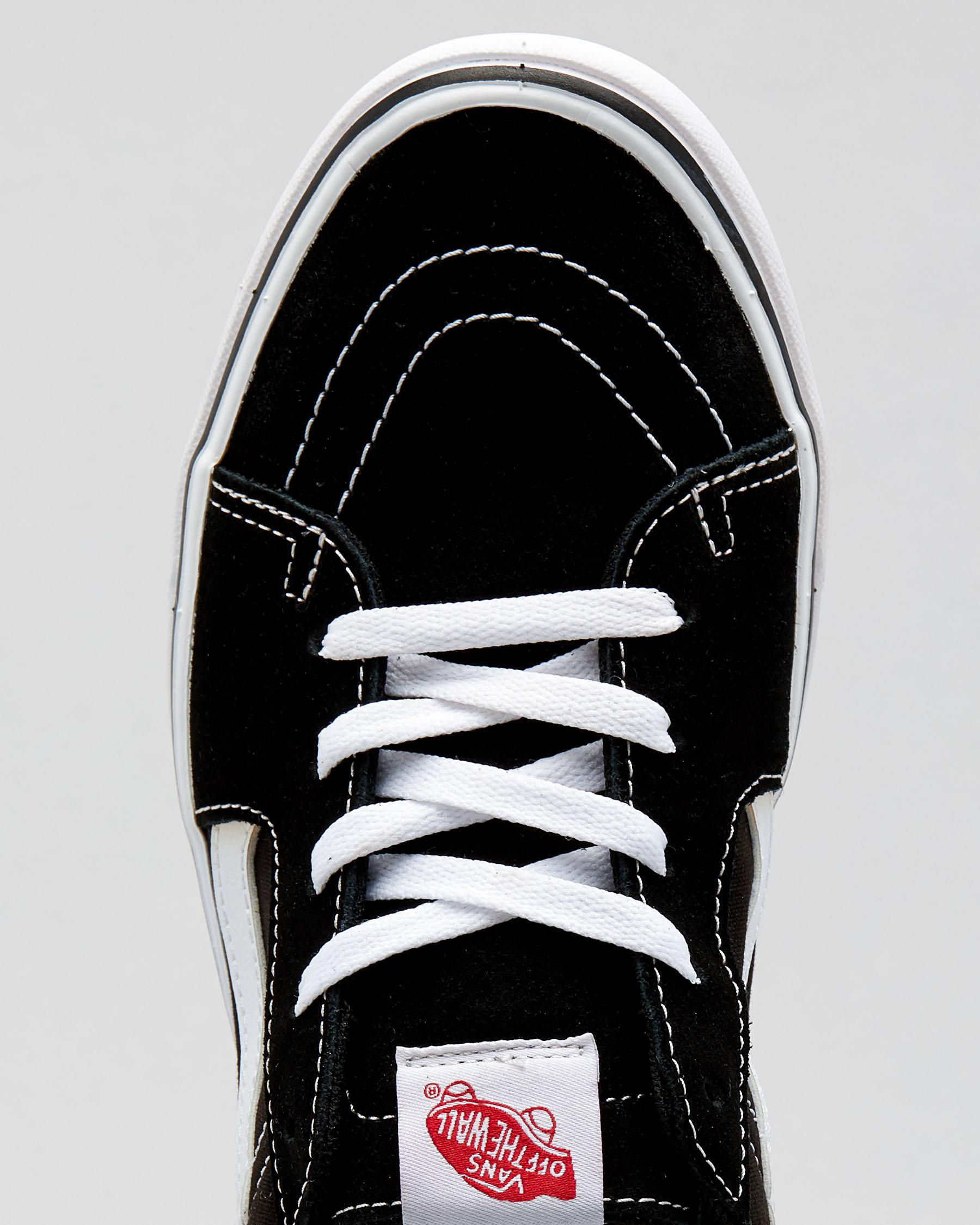 Vans Comfy Cush Sk8-Low Shoes In (Classic) Black/true White - Fast ...