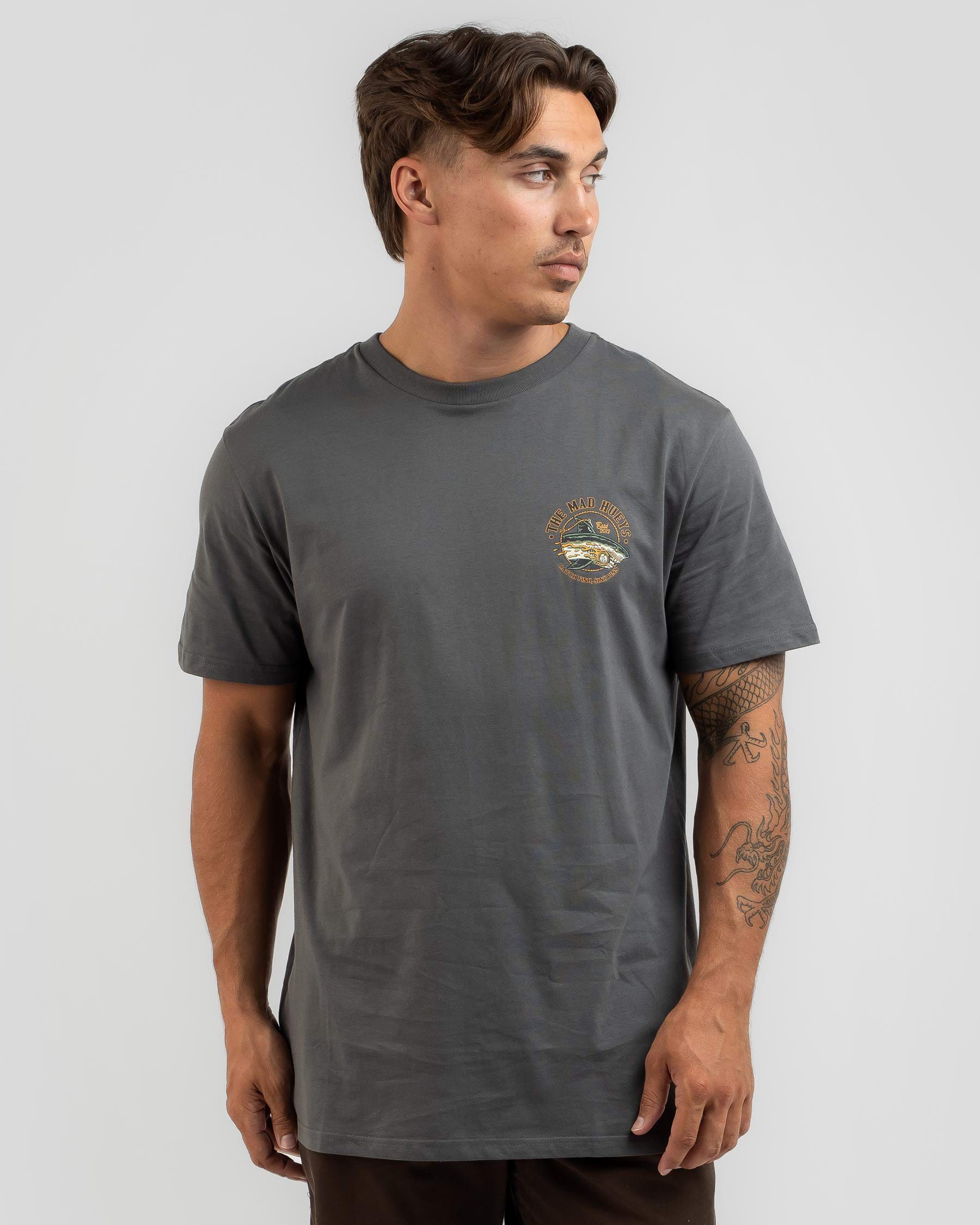 Shop The Mad Hueys Sink Piss T-Shirt In Charcoal - Fast Shipping & Easy ...