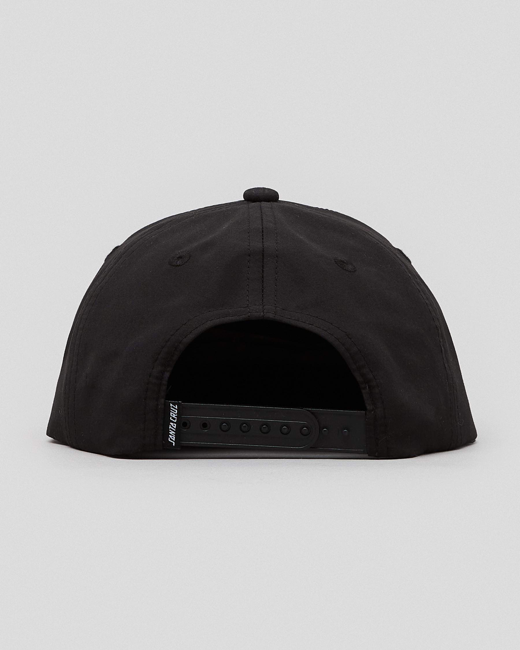 Shop Santa Cruz Slasher Dot Youth Snapback Cap In Black - Fast Shipping ...