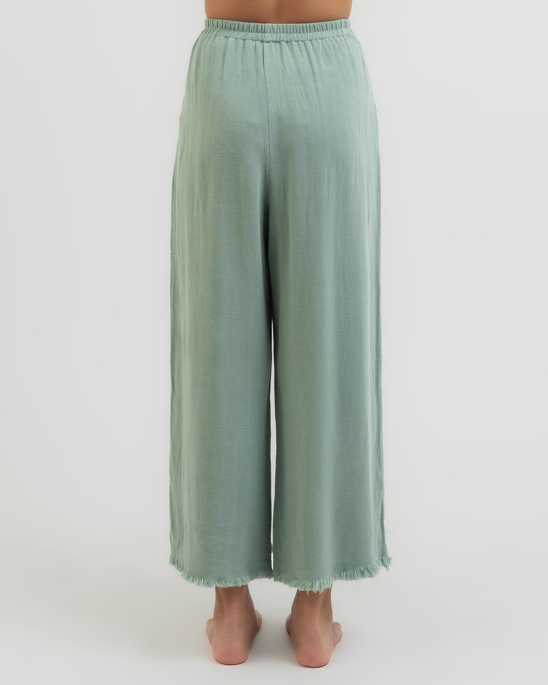 Mooloola Girls' Venice Beach Pants In Sage - FREE* Shipping & Easy ...