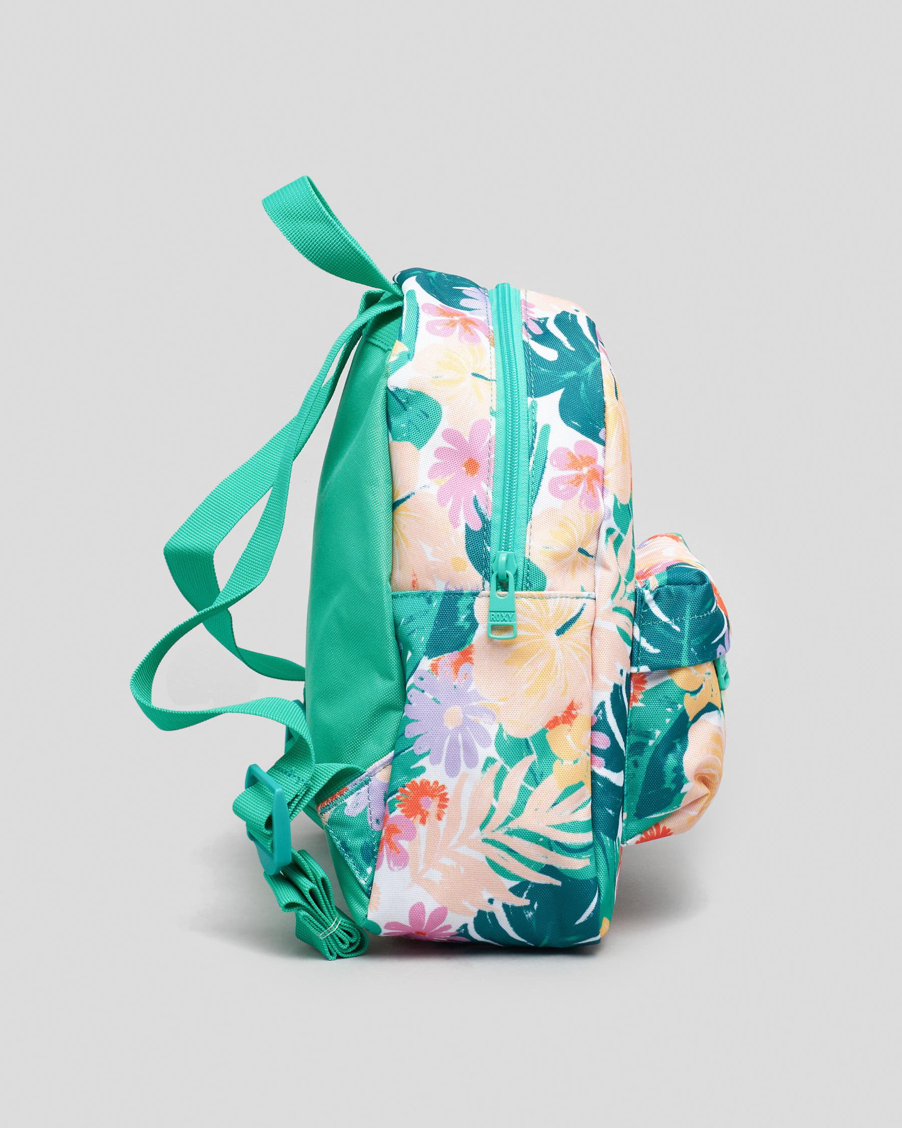 Shop Roxy Make It Backpack In Mint Tropical Trails - Fast Shipping ...