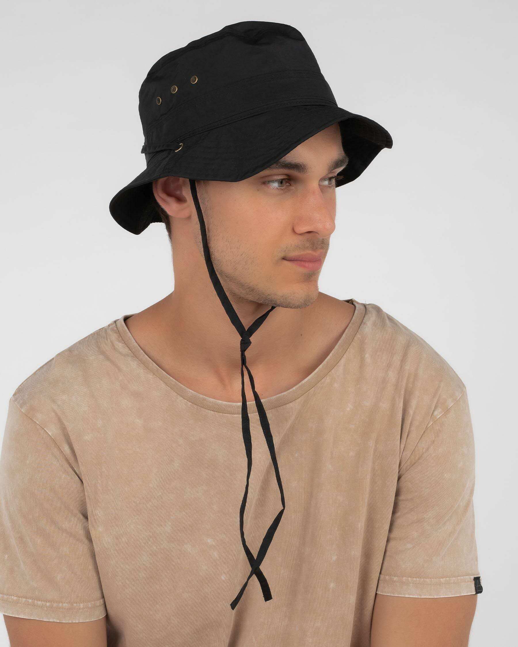 Shop Rhythm Utility Bucket Hat In Vintage Black - Fast Shipping & Easy ...