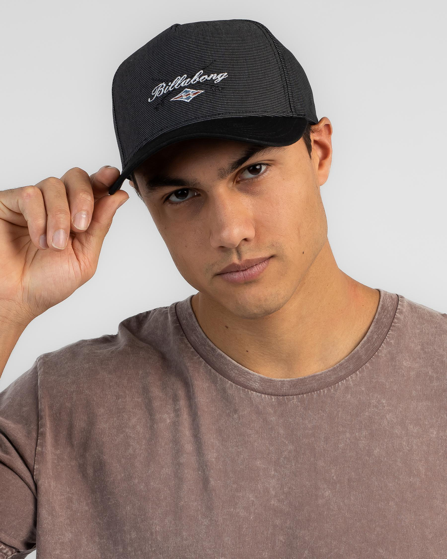 Shop Billabong Portal Snapback Cap In Black Micro - Fast Shipping ...