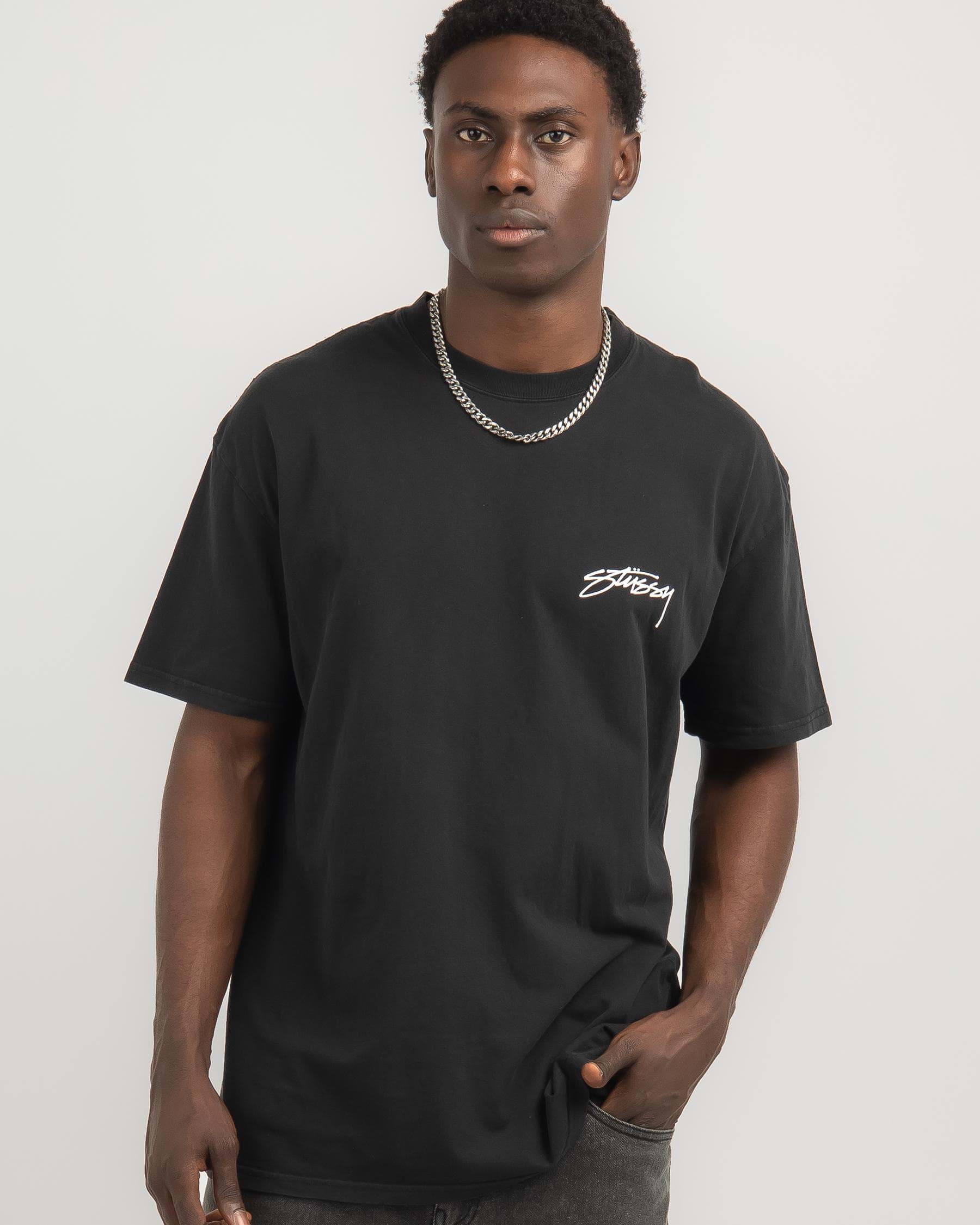 Stussy Pigment Stussy Designs T-Shirt In Pigment Black - Fast Shipping ...