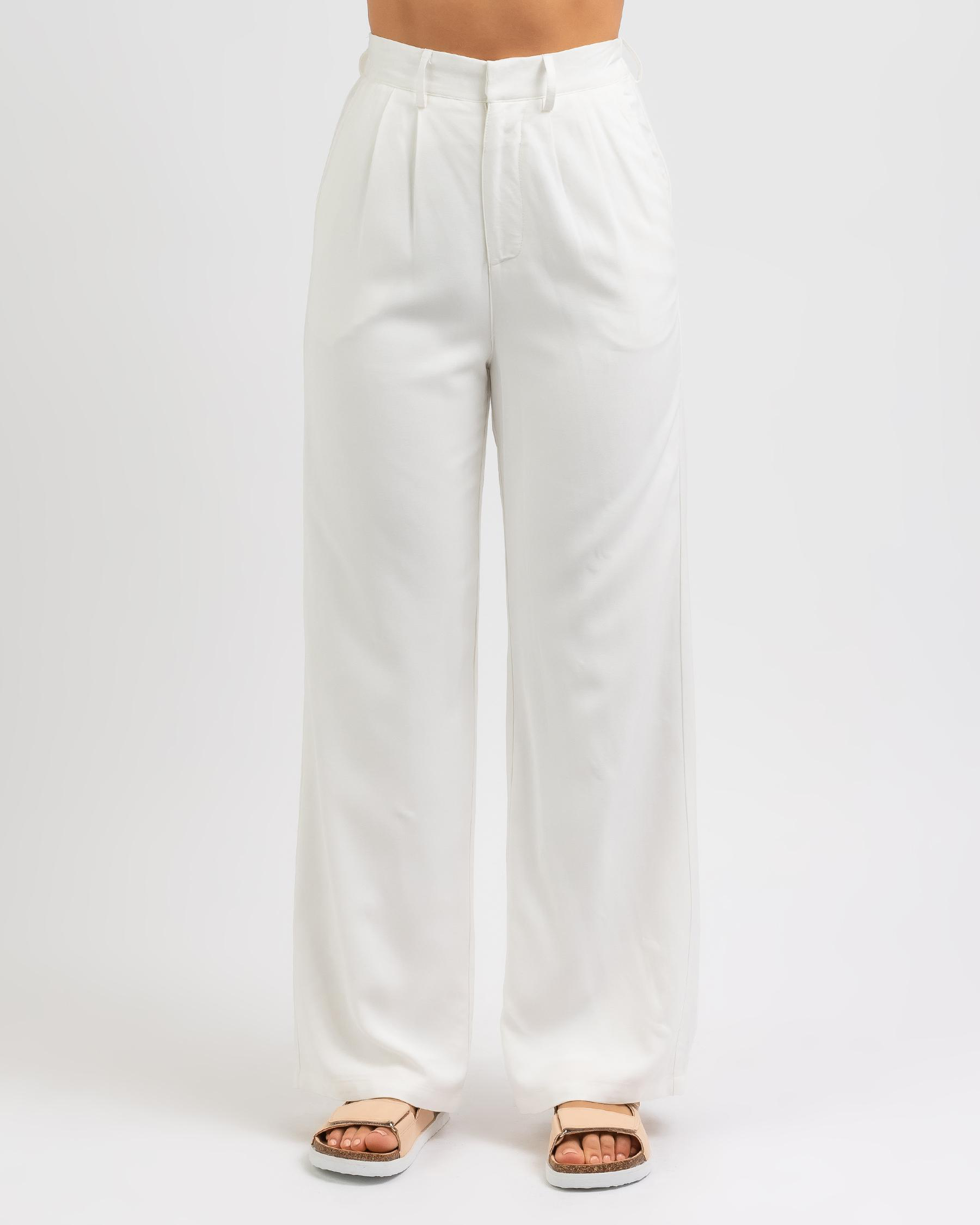 Mooloola Katie Pants In White - Fast Shipping & Easy Returns - City ...