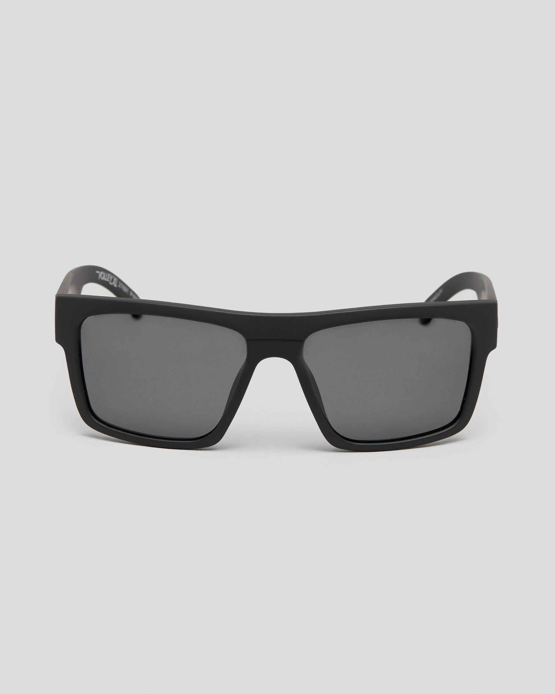 Shop Carve Volley XL Polarised Sunglasses In Matte Black / Grey Polar ...