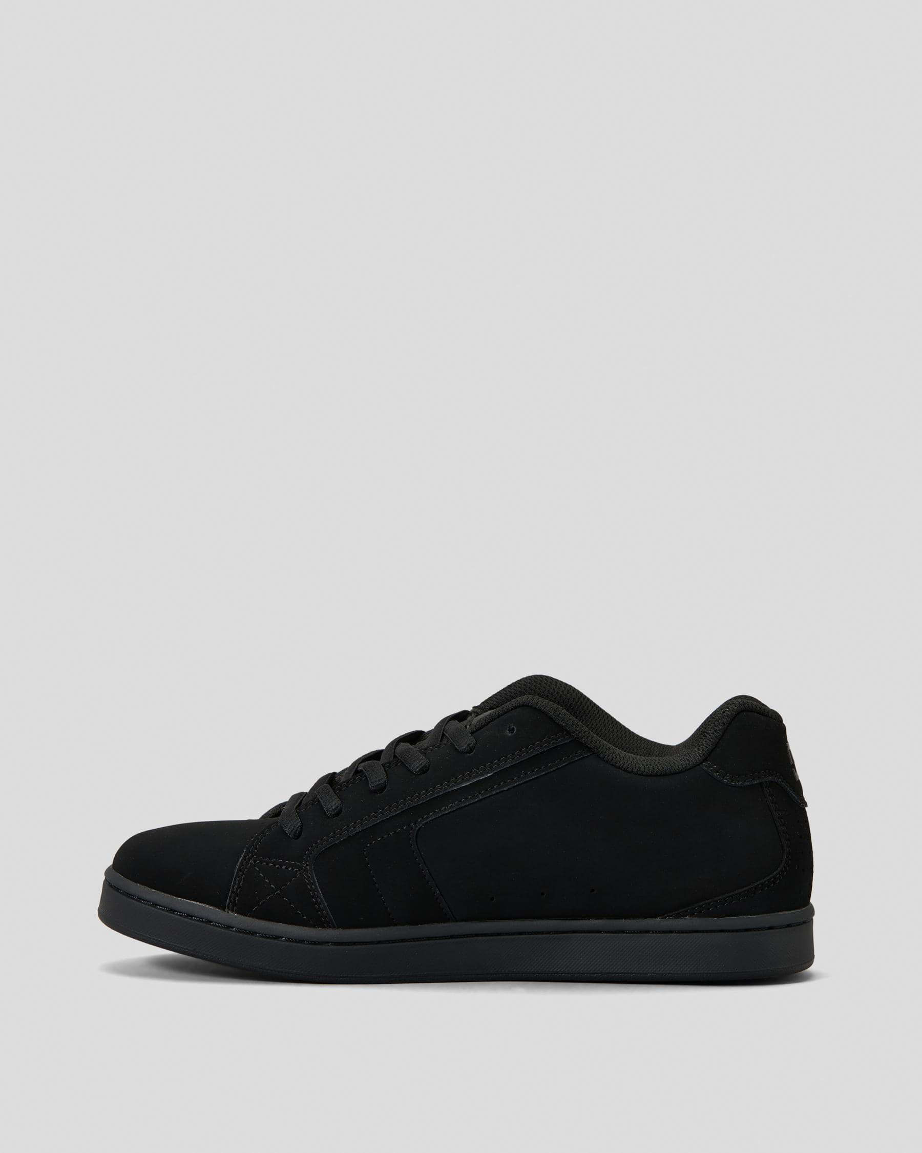Shop DC Shoes Net Shoes In Black/black/black - Fast Shipping & Easy ...
