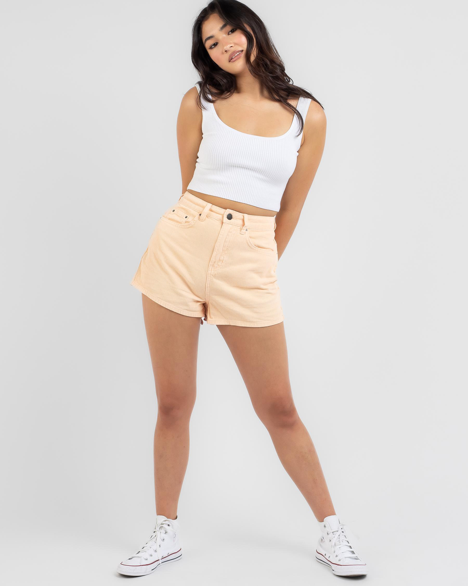 Shop Billabong In The Moment Shorts In Peachy Haze - Fast Shipping ...