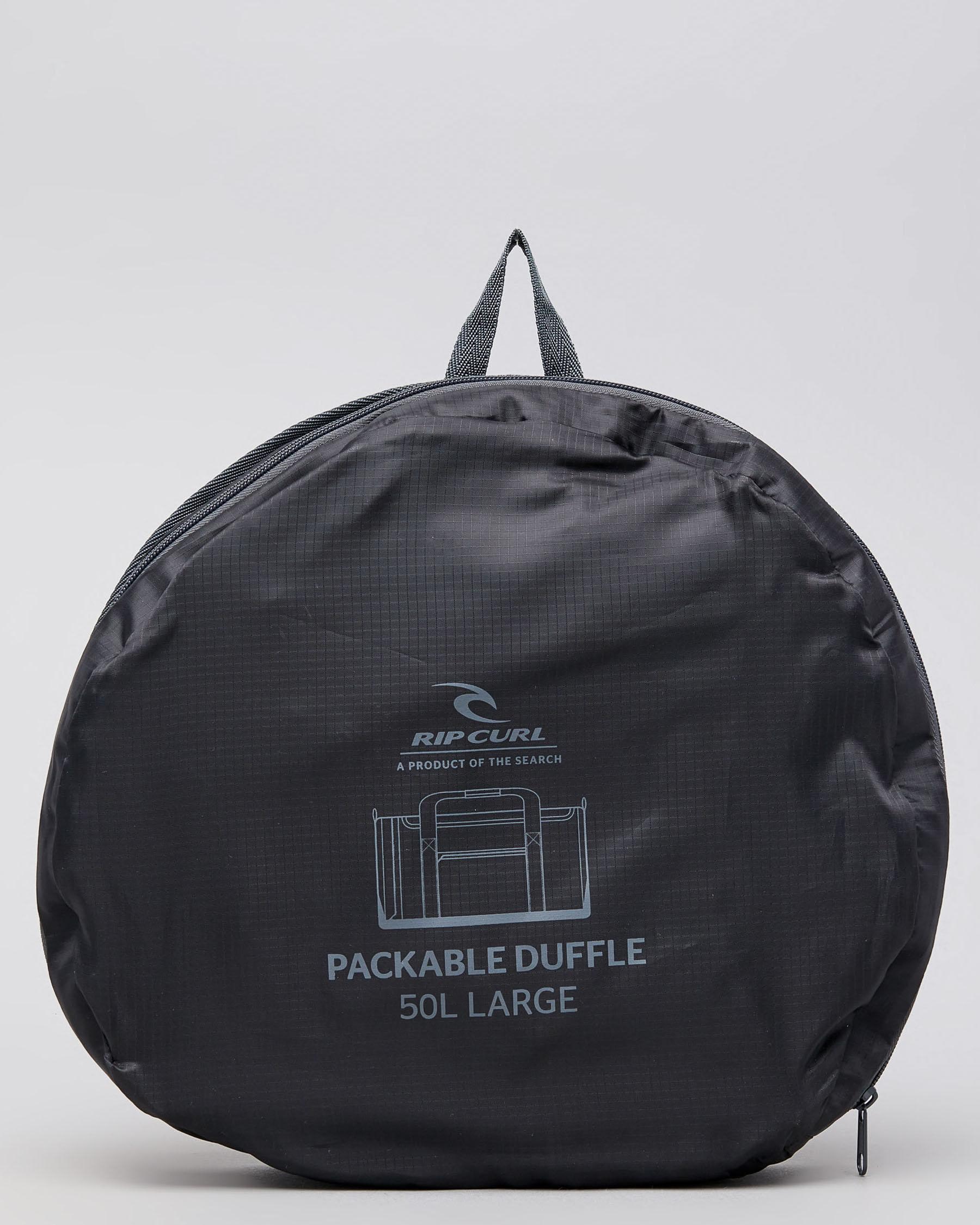 Rip Curl Large Packable Duffle Bag In Black Fast Shipping And Easy Returns City Beach Australia 6956