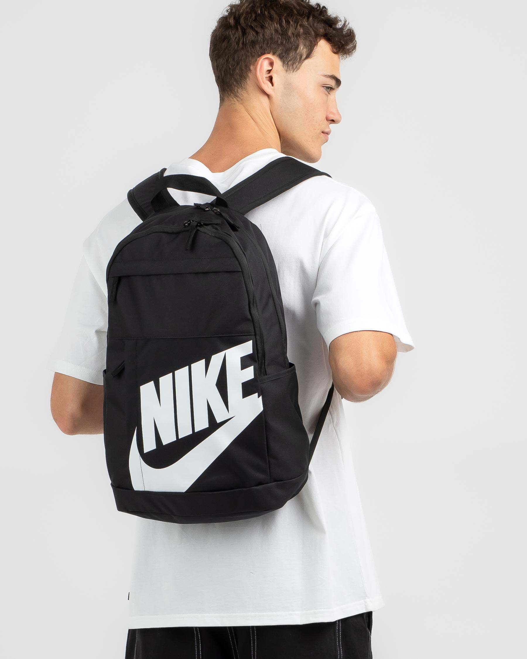 Shop Nike Elemental Backpack In Black/black/white - Fast Shipping ...