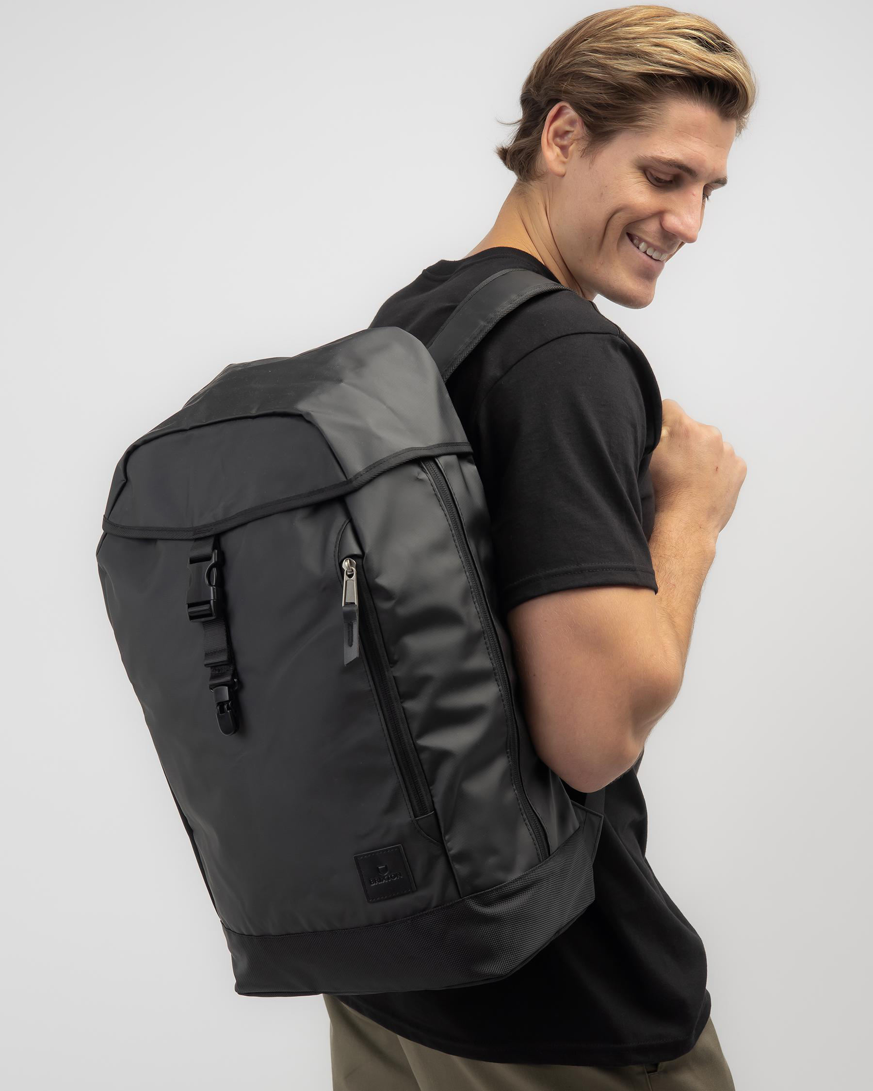 Shop Brixton Commuter Backpack In Black - Fast Shipping & Easy Returns ...