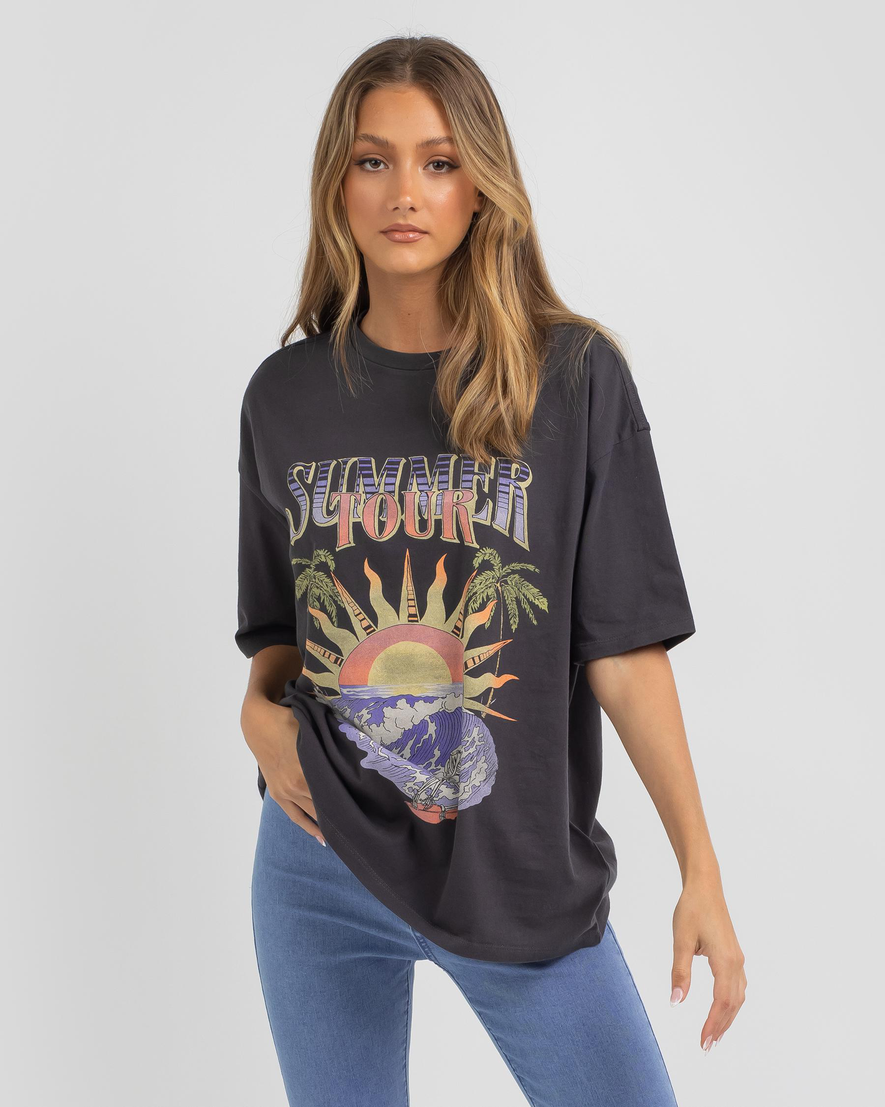 Billabong Summer Tour T-Shirt In Off Black | City Beach Australia