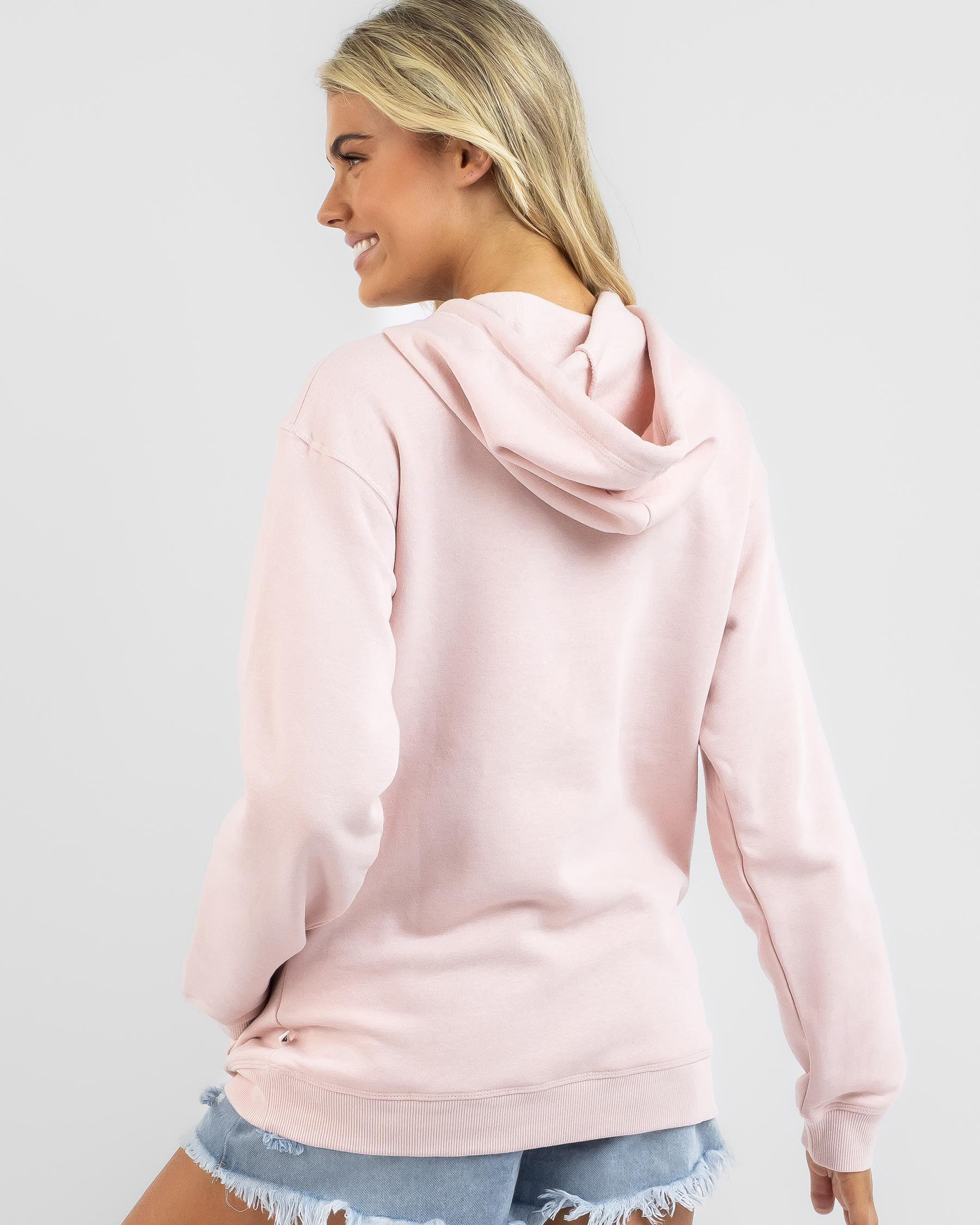 Shop Roxy Surf Stoked Hoodie In Peach Whip - Fast Shipping & Easy ...