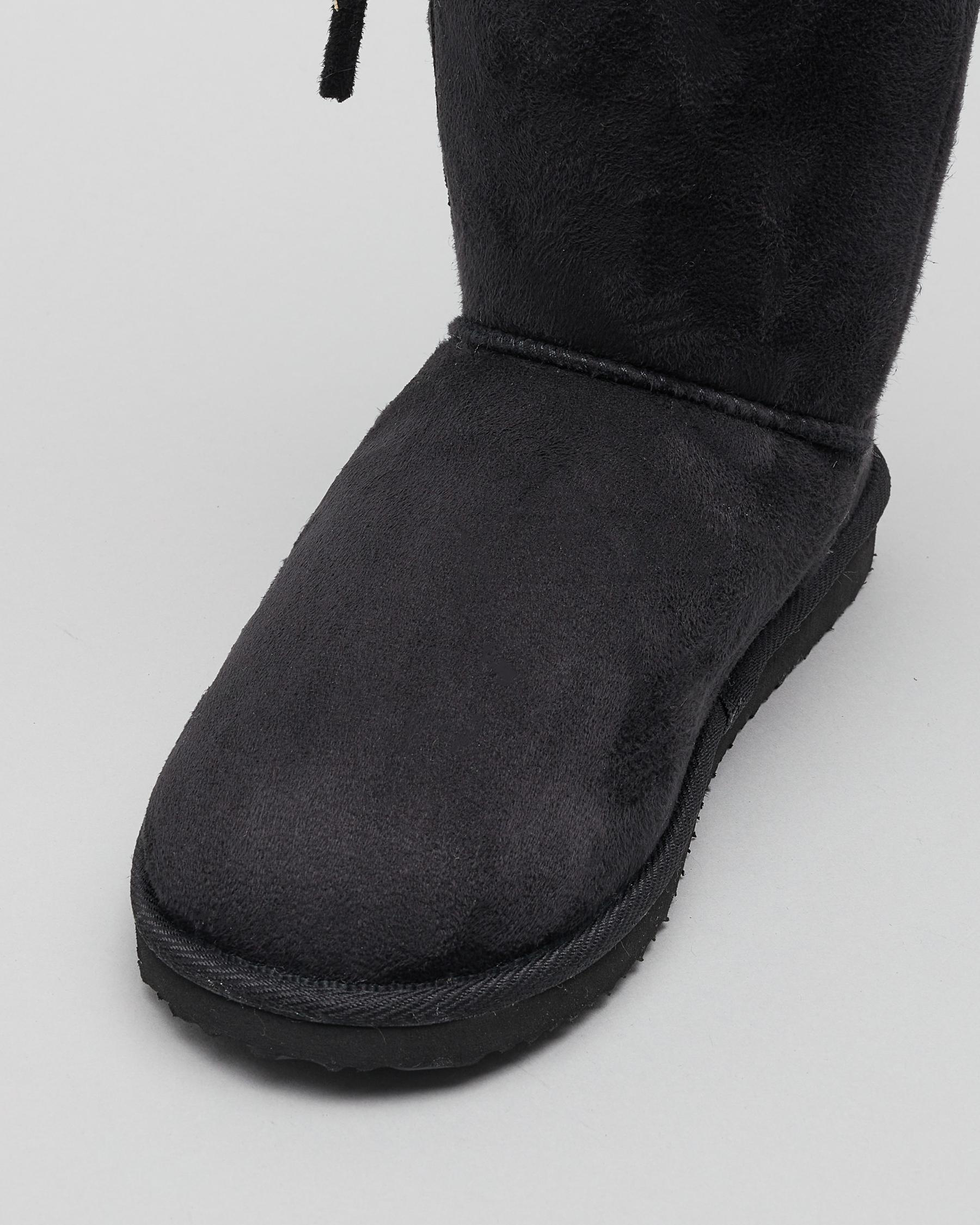 mens black slipper boots