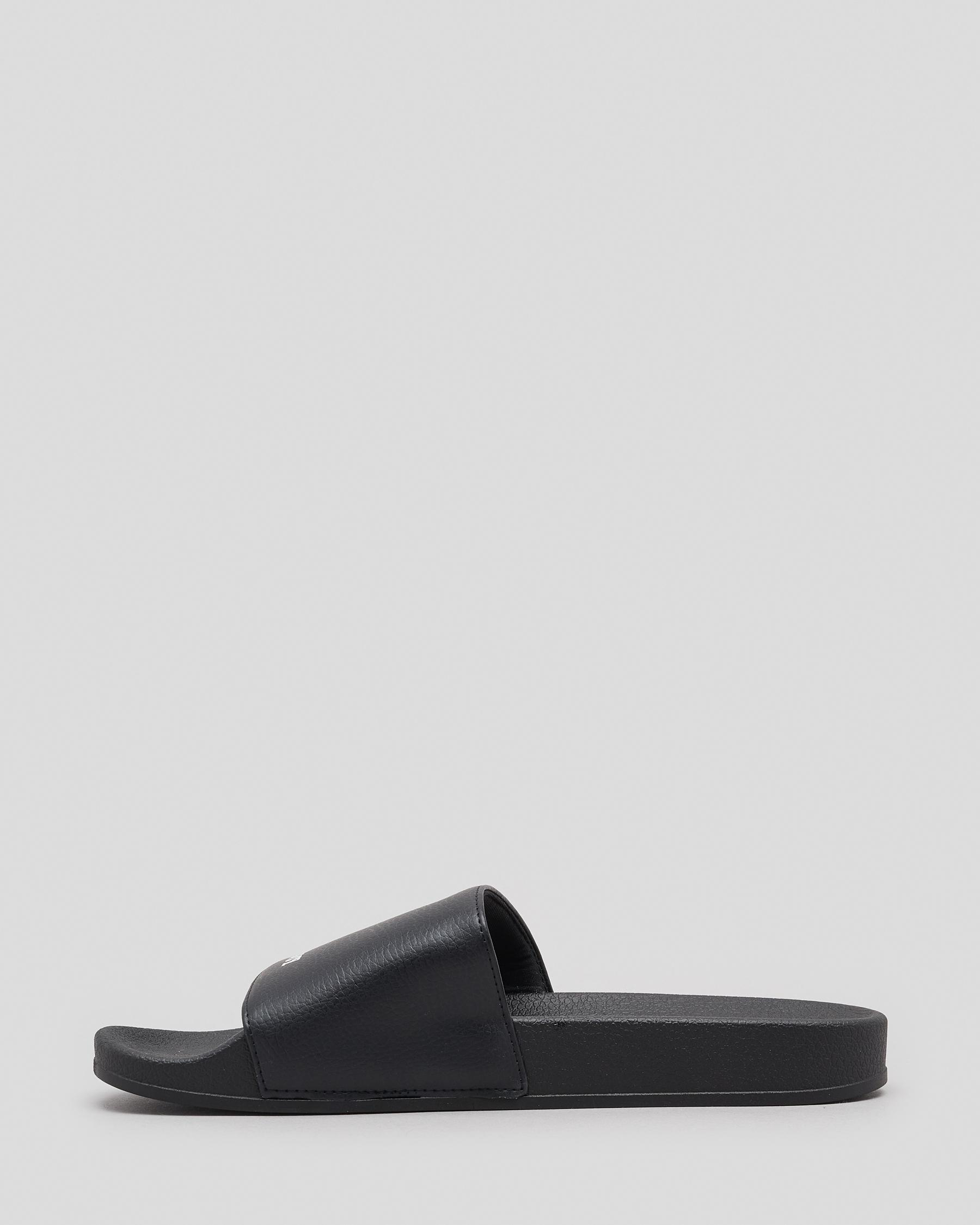 Shop Playboy Grotto Slides In Black - Fast Shipping & Easy Returns ...