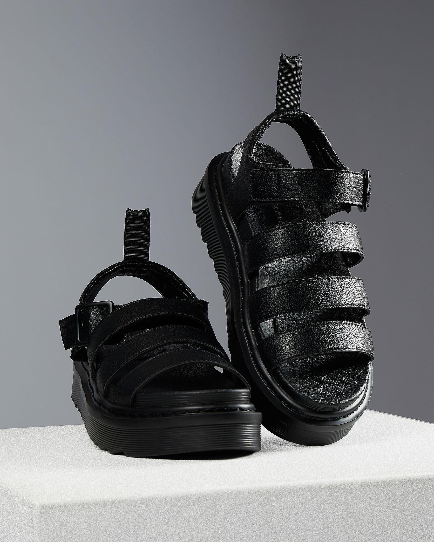 Shop Ava And Ever Verity Flatform Shoes In Black/black - Fast Shipping ...