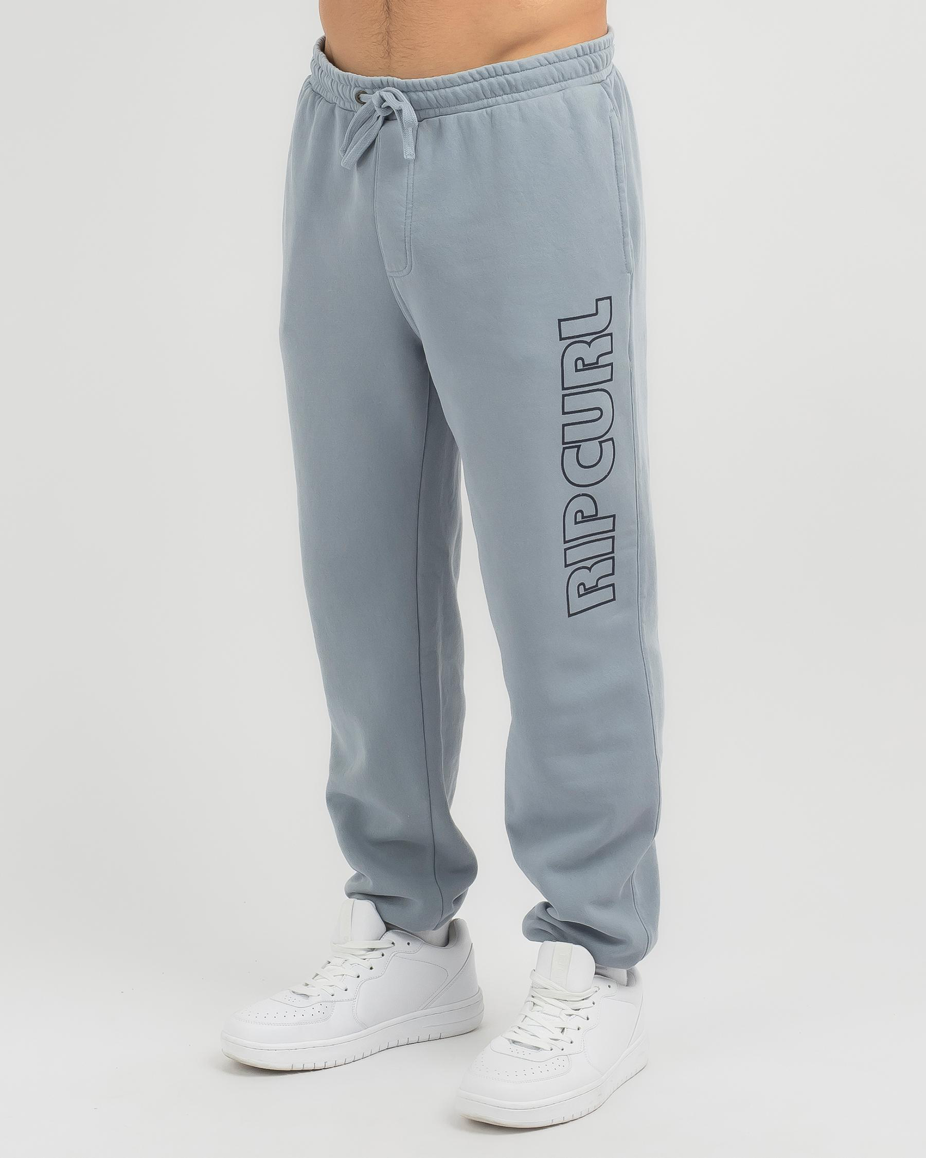 Shop Rip Curl Surf Revival Track Pants In Dusty Blue - Fast Shipping ...