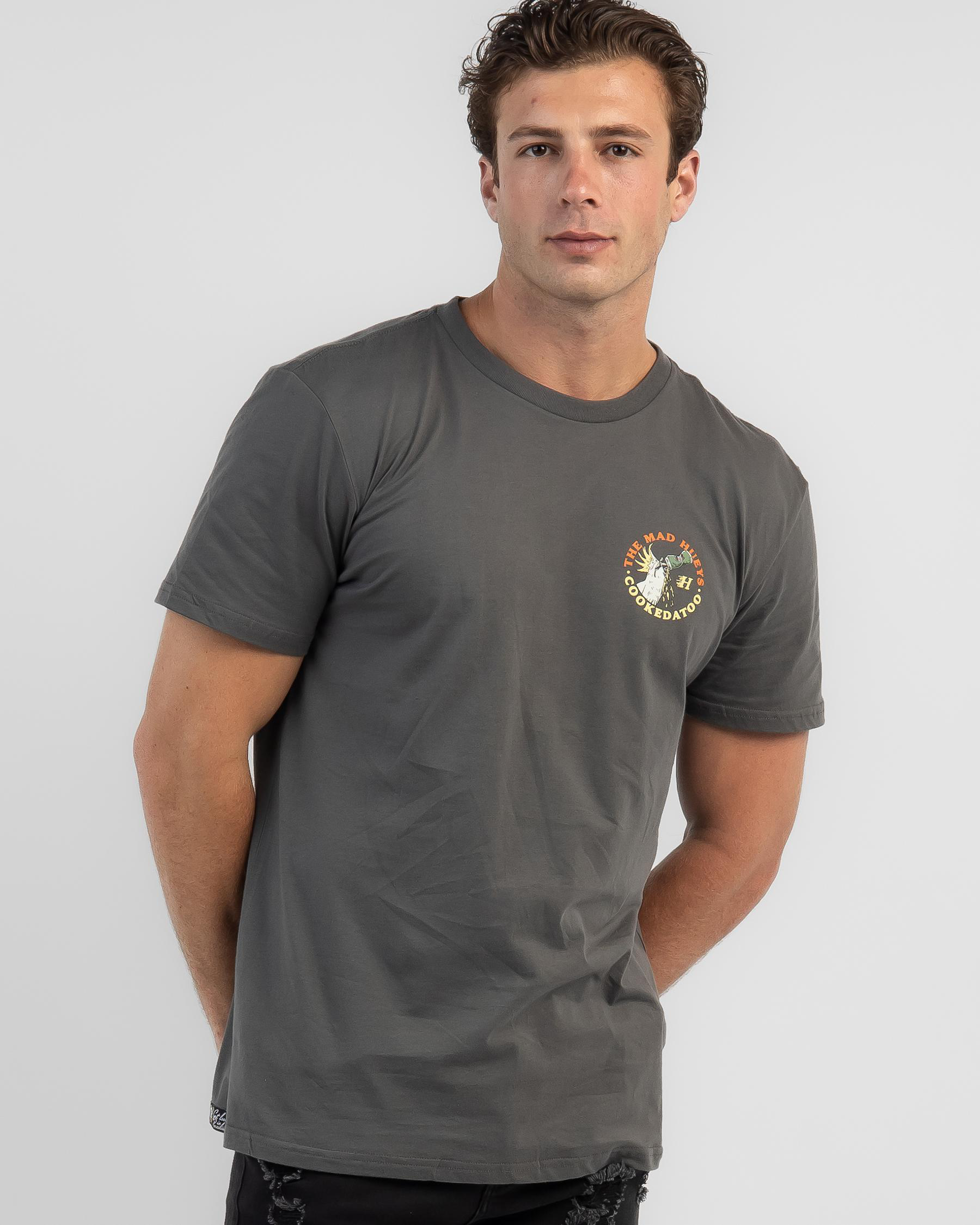 Shop The Mad Hueys Cookedatoo II T-Shirt In Charcoal - Fast Shipping ...