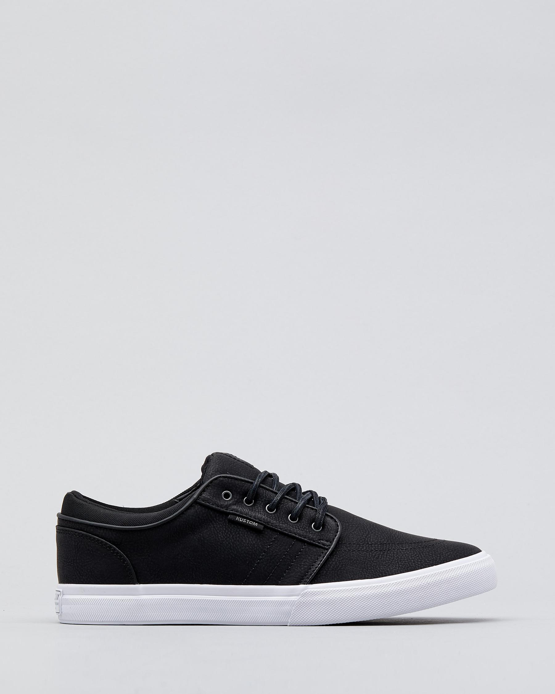 Shop Kustom Remark 2 Shoes In Black - Fast Shipping & Easy Returns ...