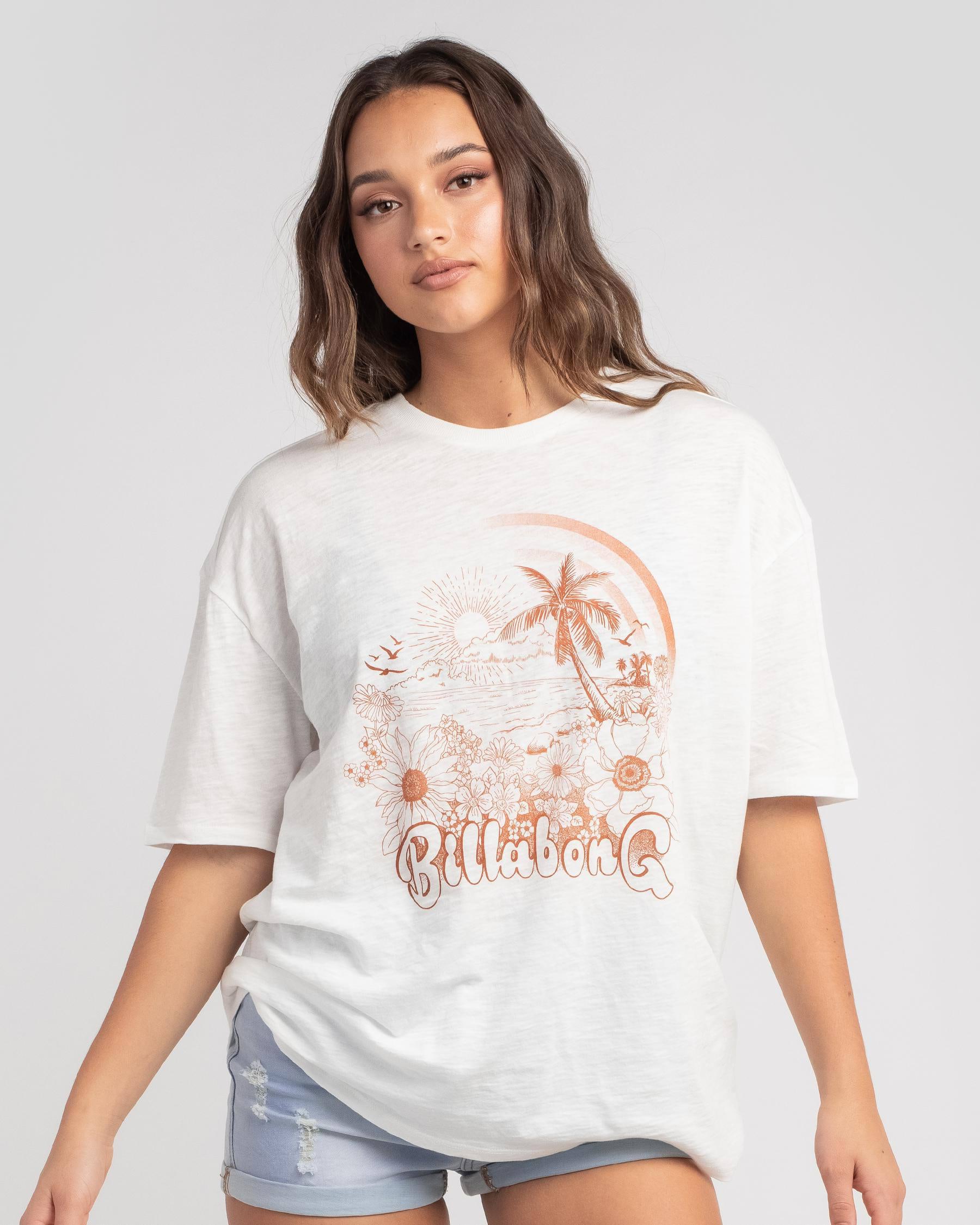 Billabong Rainbow Waves T-Shirt In Salt Crystal - FREE* Shipping & Easy ...