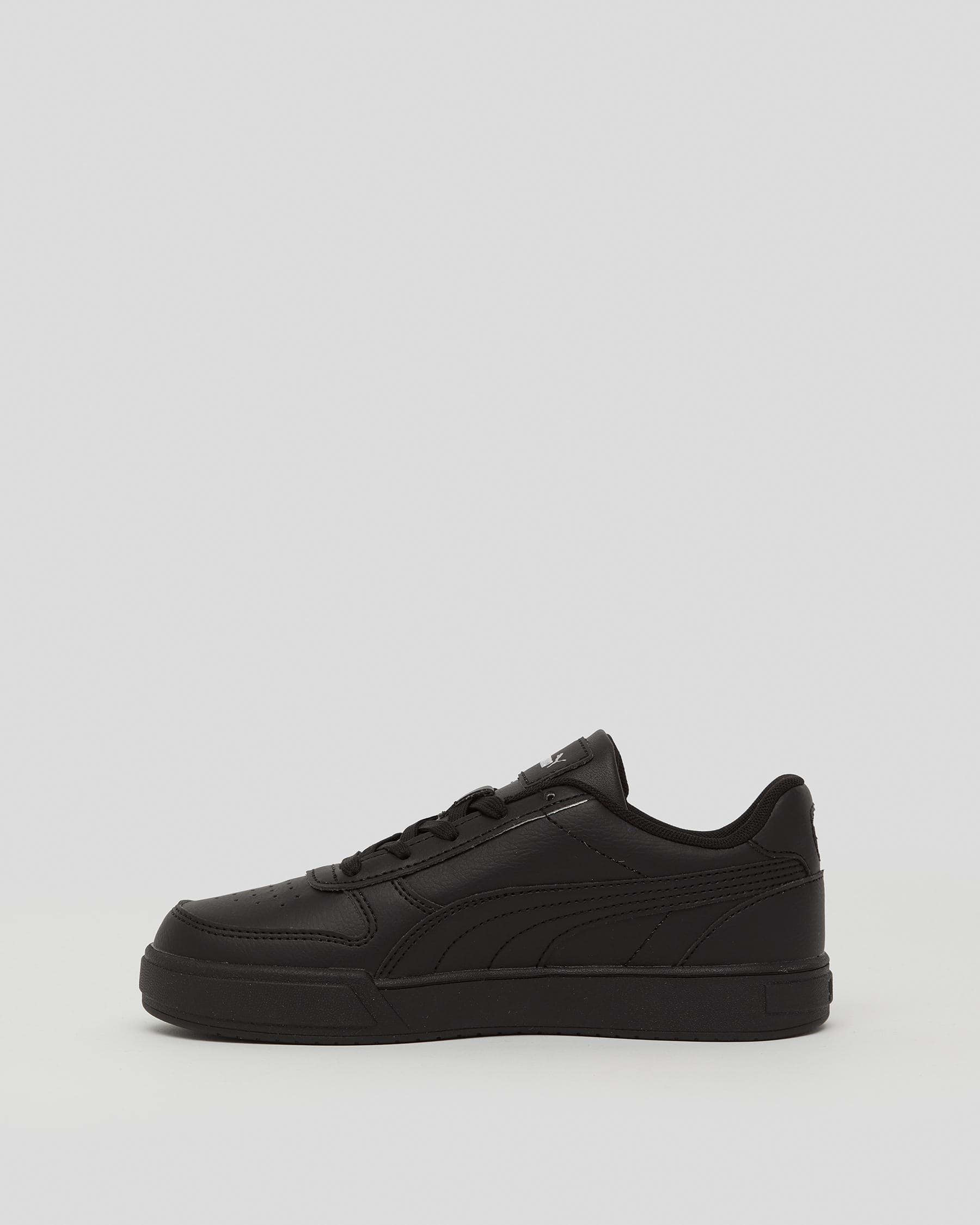 Shop Puma Junior Boys' Caven Dime Shoes In Puma Black-puma Black-puma ...