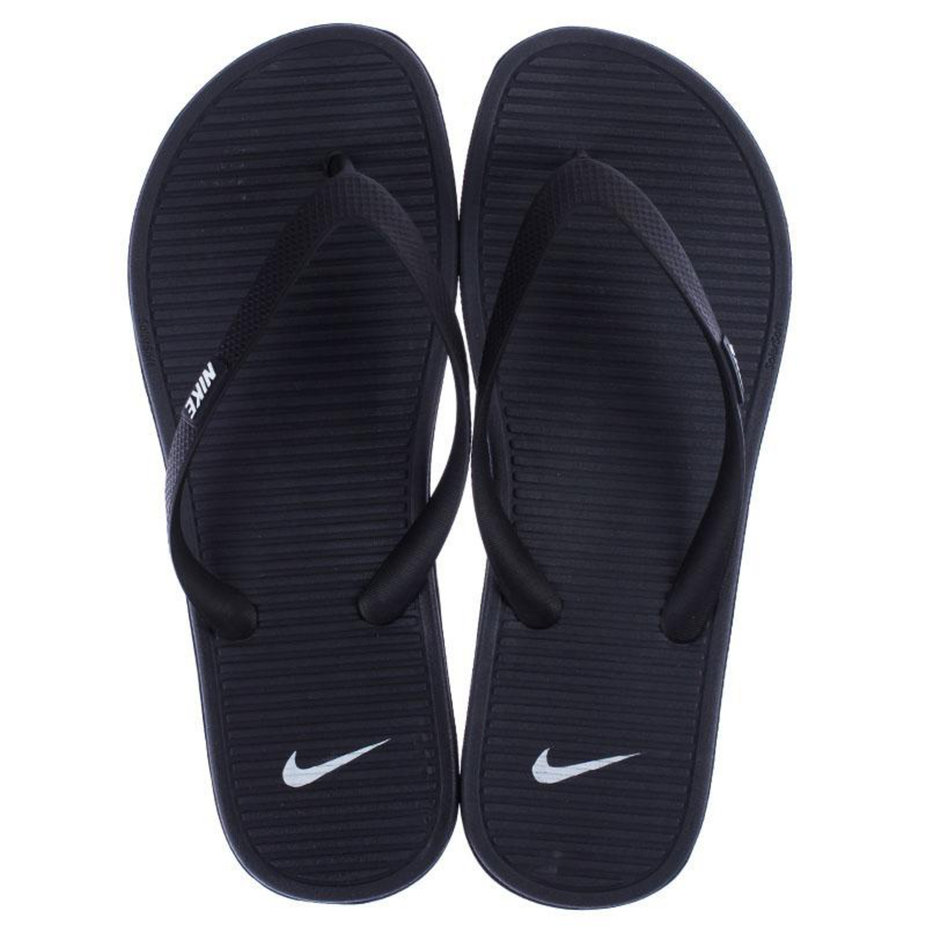 Nike Womens Solarsoft Thongs In Black White Anthracite Fast Shipping Easy Returns City