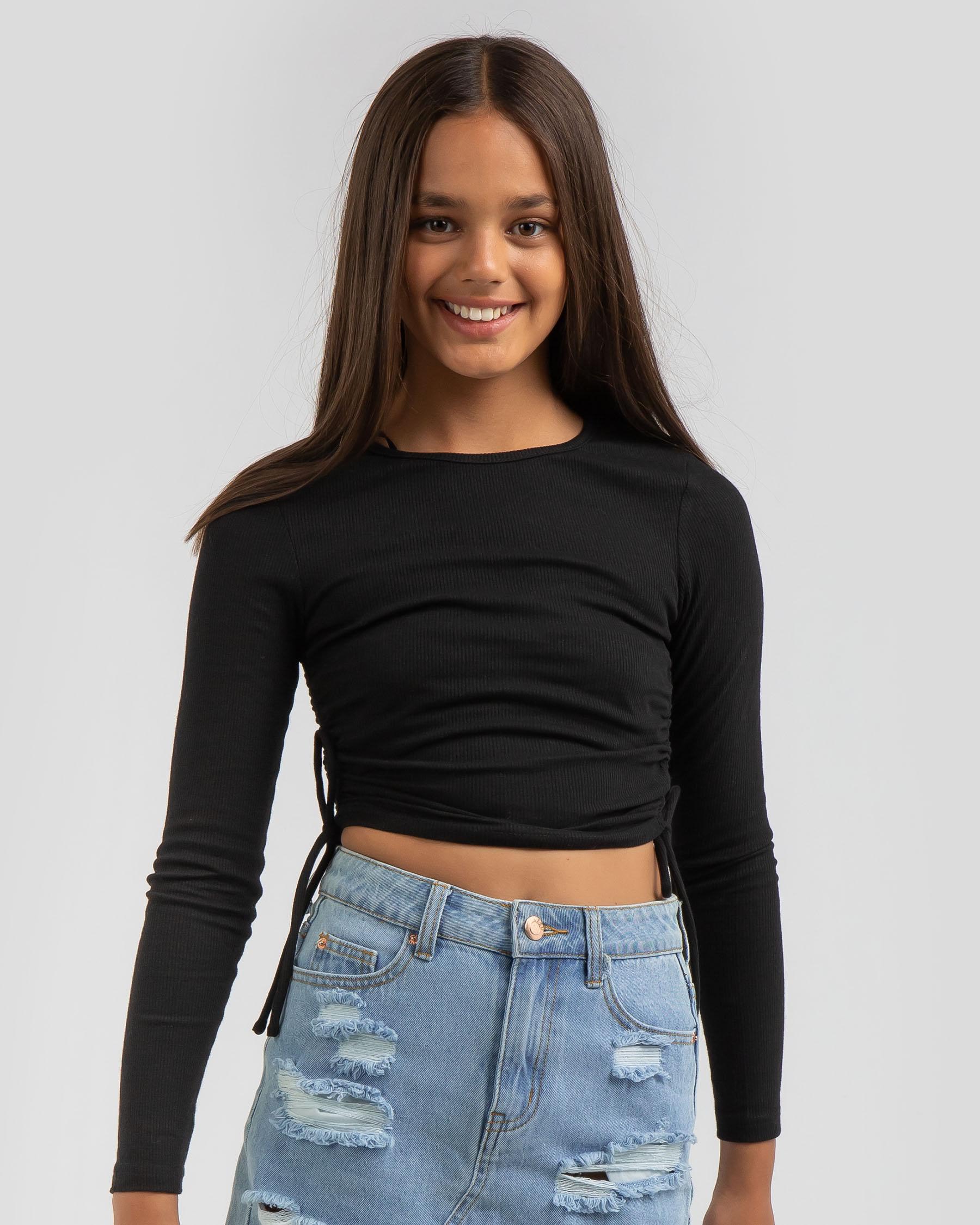 Ava And Ever Girls' Chase Top In Black - Fast Shipping & Easy Returns ...