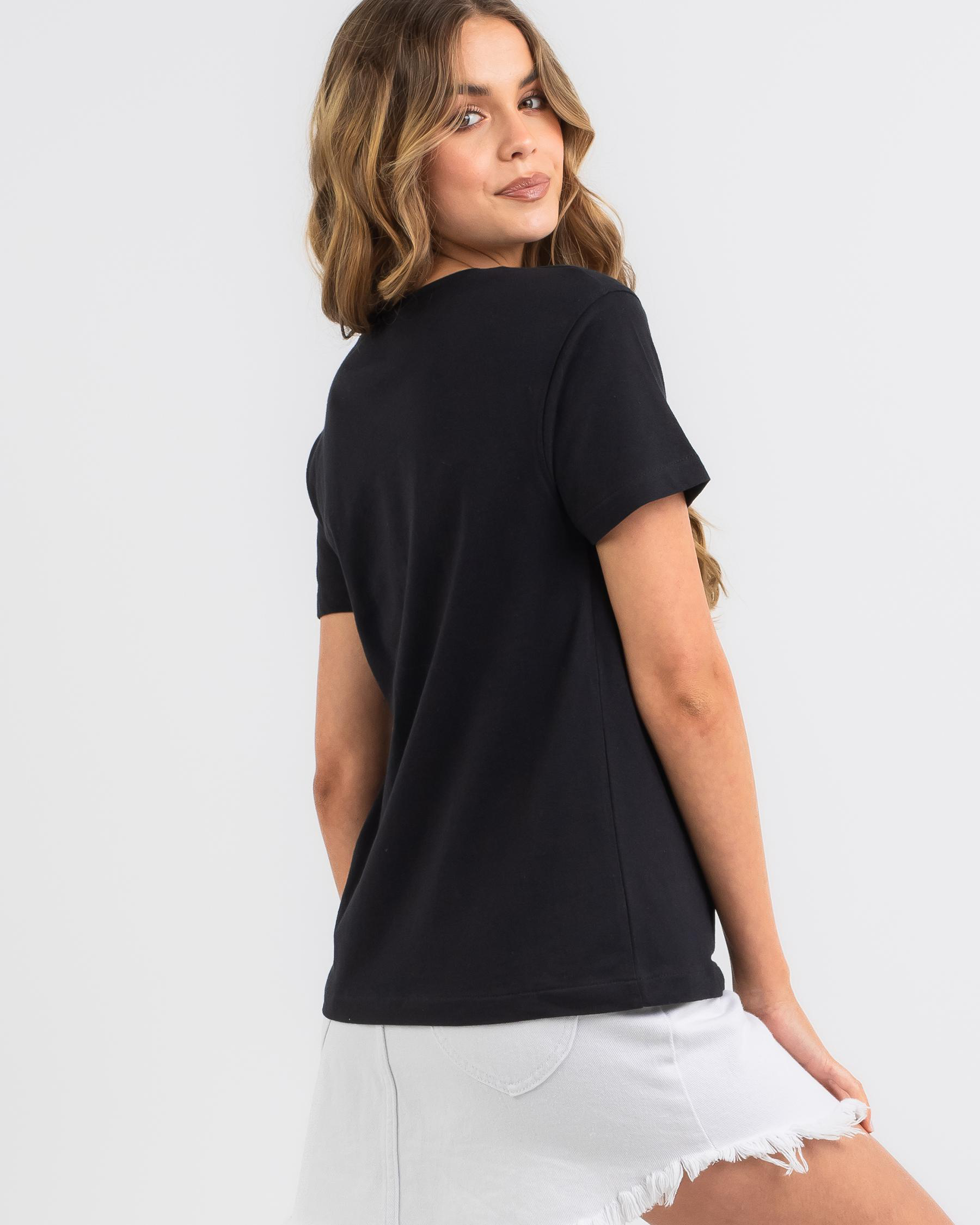 Shop Roxy Reflecting Light T-Shirt In Anthracite - Fast Shipping & Easy ...