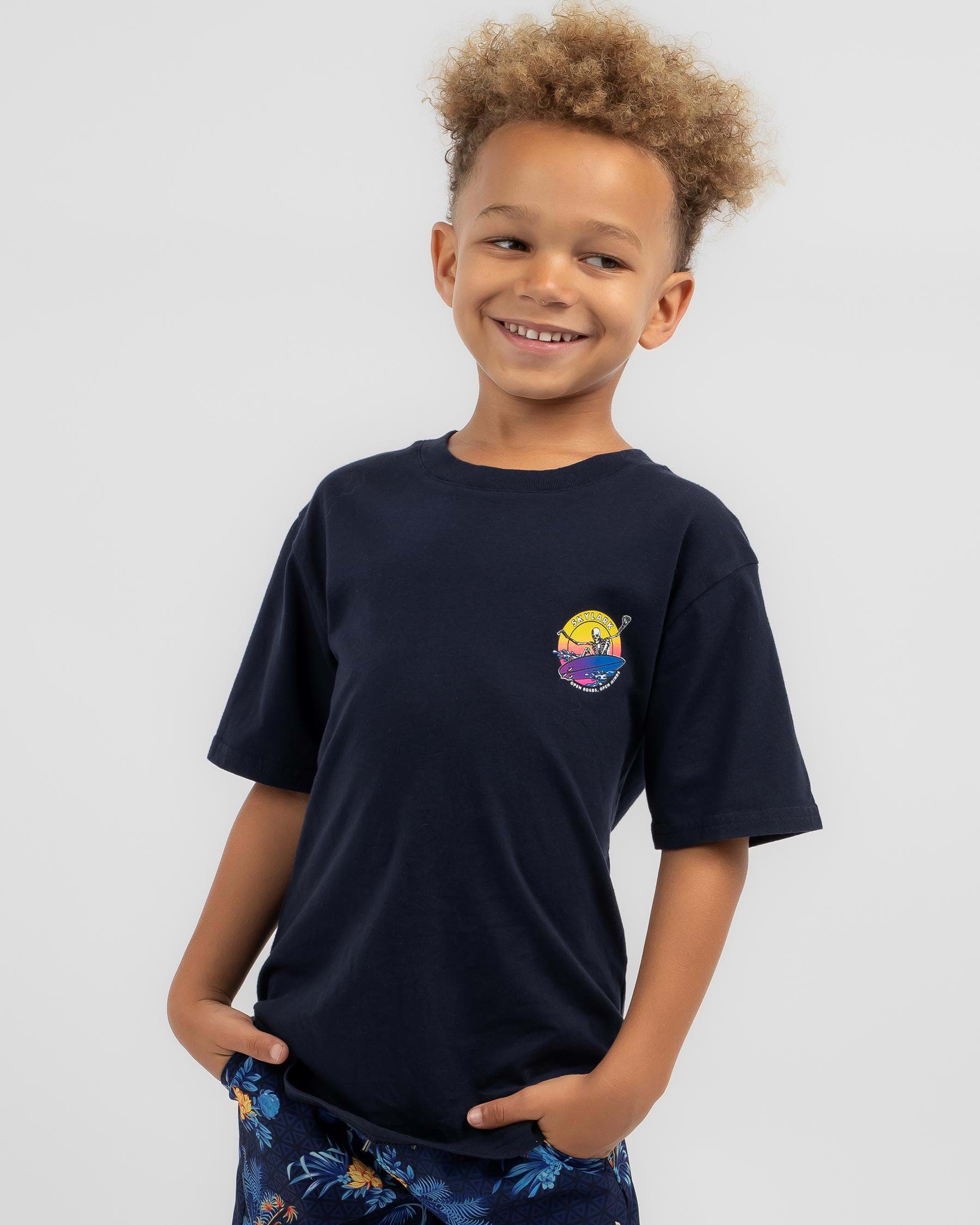 Shop Skylark Toddlers' Surfing Boney T-Shirt In Navy - Fast Shipping ...