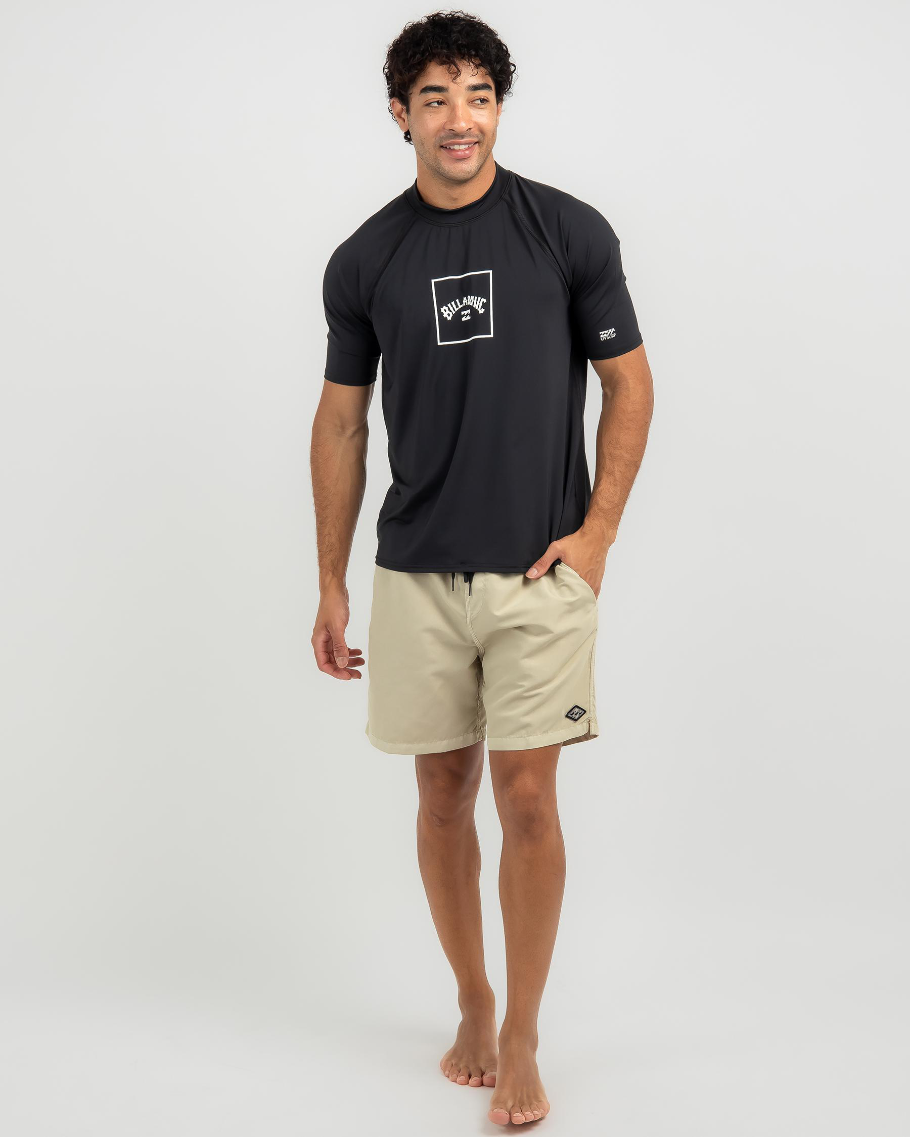 Billabong Boxed Arch Short Sleeve Wet Shirt In Black - FREE* Shipping ...